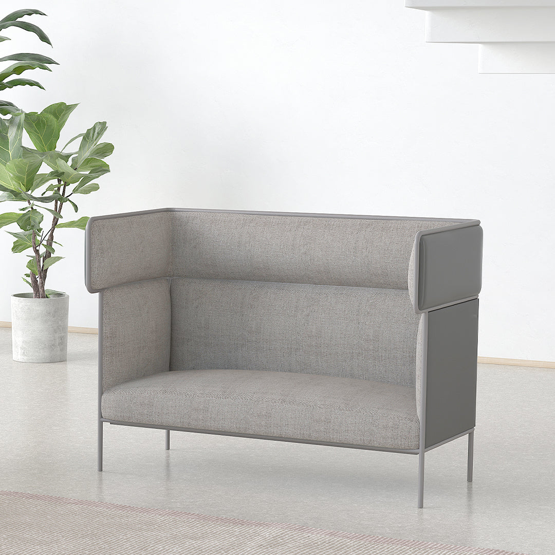 MAX 2-Seater-High Back Sofa - Sofas - ebarza Furniture UAE | Shop Modern Furniture in Abu Dhabi & Dubai - مفروشات ايبازرا في الامارات | تسوق اثاث عصري وديكورات مميزة في دبي وابوظبي