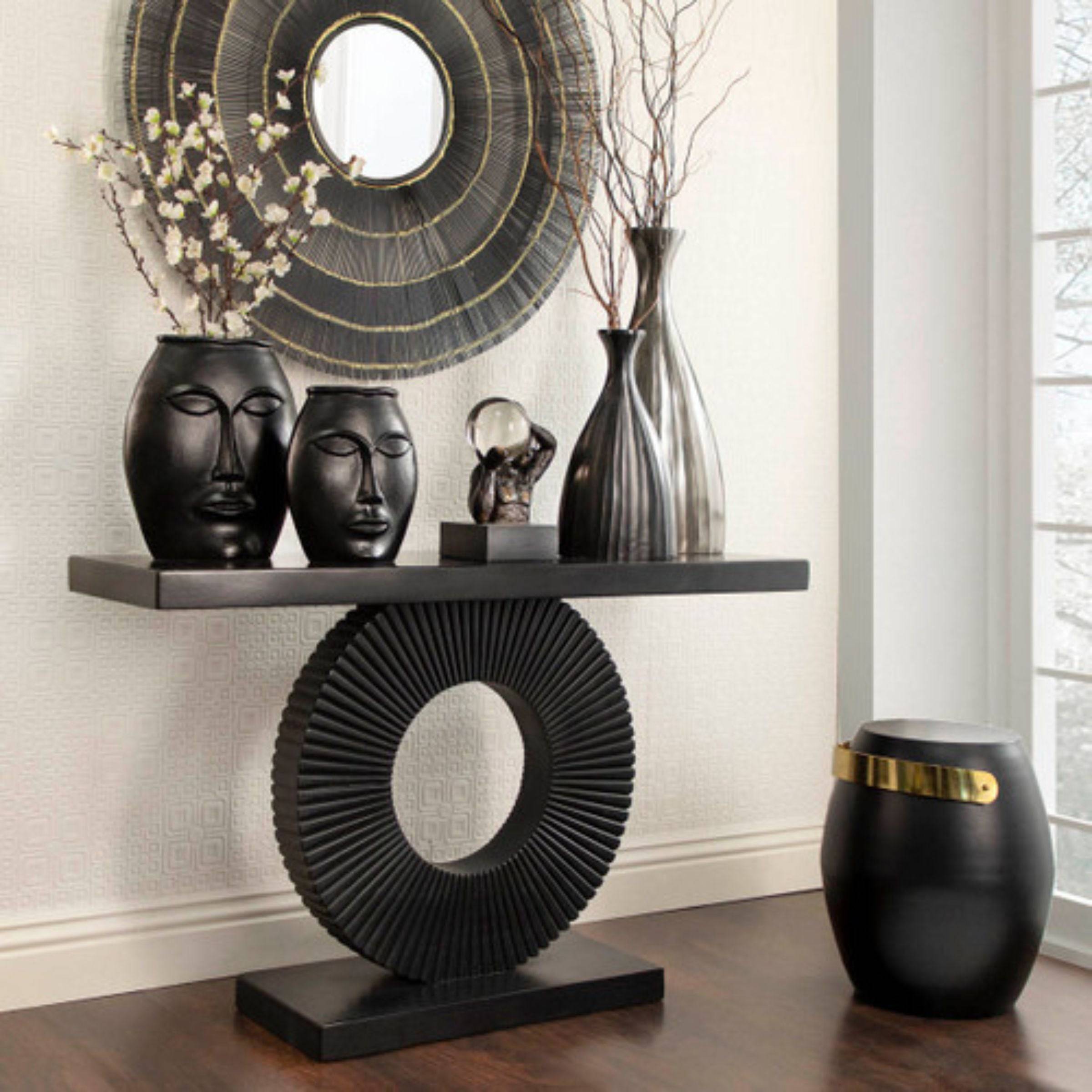 Metal Barrel Accent Table 15636-01 - Side Tables - ebarza Furniture UAE | Shop Modern Furniture in Abu Dhabi & Dubai - مفروشات ايبازرا في الامارات | تسوق اثاث عصري وديكورات مميزة في دبي وابوظبي