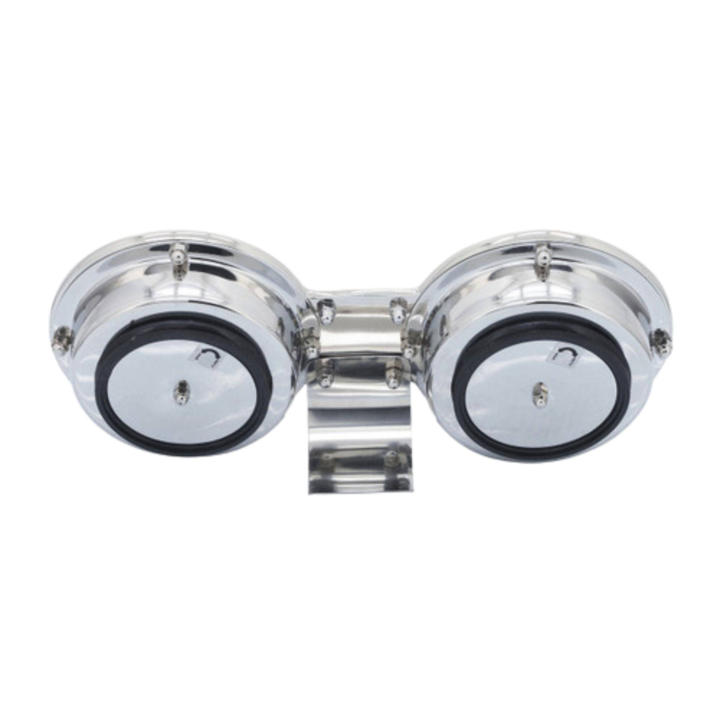 Metal Dual Clock 16232 -  Clocks - ebarza Furniture UAE | Shop Modern Furniture in Abu Dhabi & Dubai - مفروشات ايبازرا في الامارات | تسوق اثاث عصري وديكورات مميزة في دبي وابوظبي