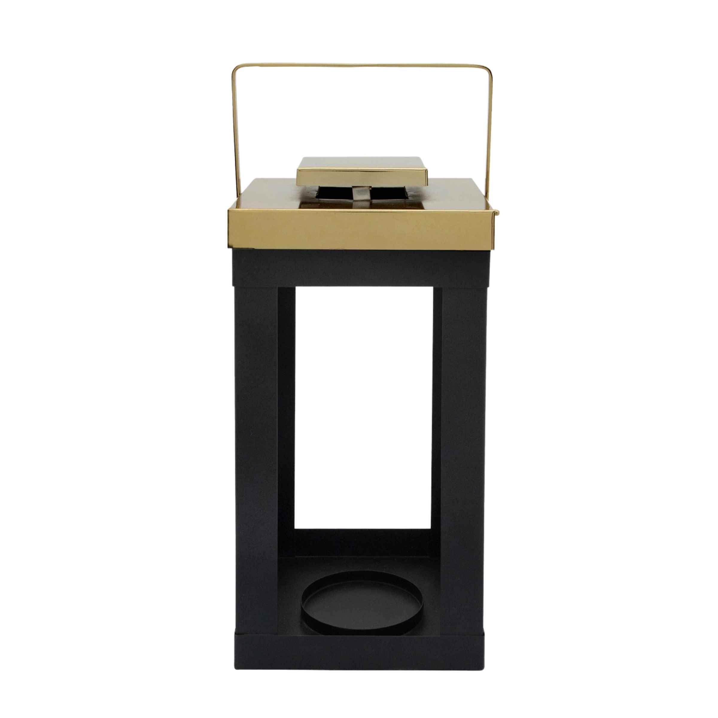 Metal Lantern Candle Holder 15646-02 - Candle Holders - ebarza Furniture UAE | Shop Modern Furniture in Abu Dhabi & Dubai - مفروشات ايبازرا في الامارات | تسوق اثاث عصري وديكورات مميزة في دبي وابوظبي