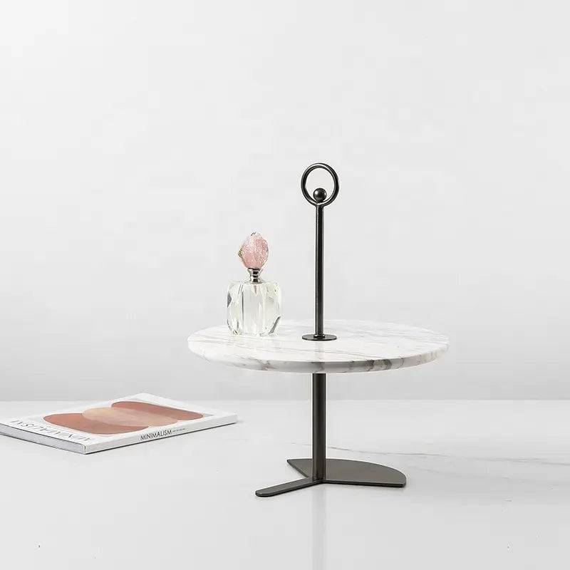 Metal & Marble Dessert Stand Fc-W2126A -  Delight Plates - ebarza Furniture UAE | Shop Modern Furniture in Abu Dhabi & Dubai - مفروشات ايبازرا في الامارات | تسوق اثاث عصري وديكورات مميزة في دبي وابوظبي