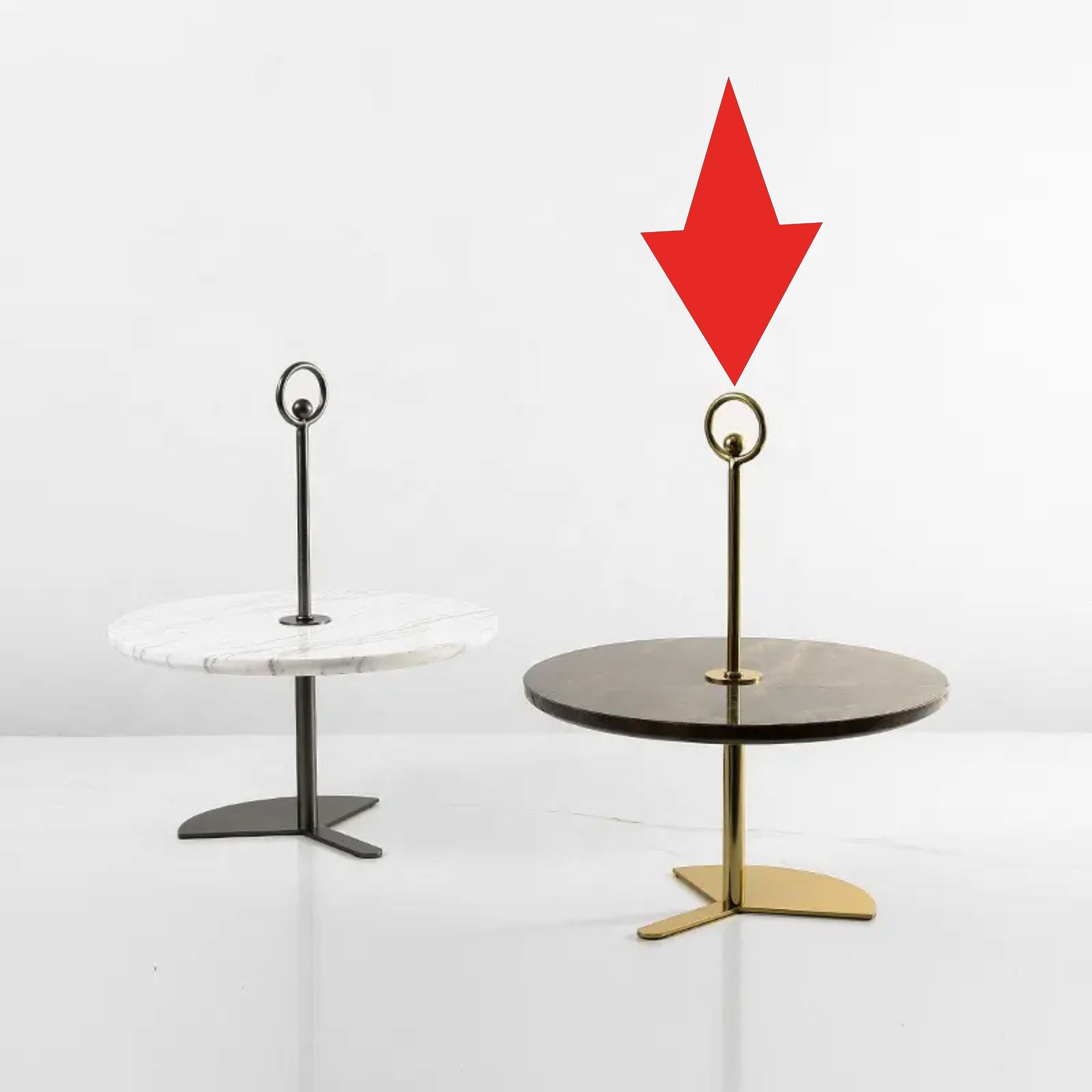 Metal & Marble Dessert Stand Fc-W2126B -  Delight Plates - ebarza Furniture UAE | Shop Modern Furniture in Abu Dhabi & Dubai - مفروشات ايبازرا في الامارات | تسوق اثاث عصري وديكورات مميزة في دبي وابوظبي