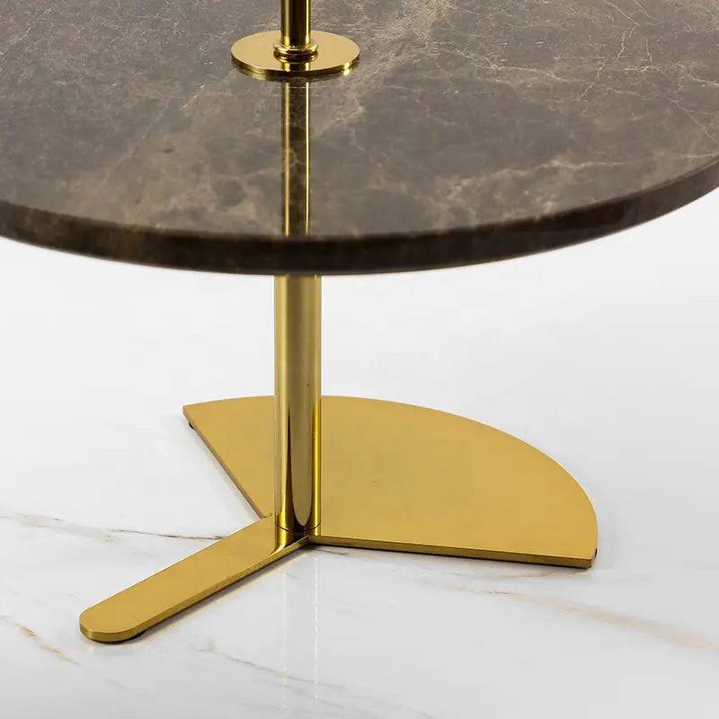 Metal & Marble Dessert Stand Fc-W2126B -  Delight Plates - ebarza Furniture UAE | Shop Modern Furniture in Abu Dhabi & Dubai - مفروشات ايبازرا في الامارات | تسوق اثاث عصري وديكورات مميزة في دبي وابوظبي