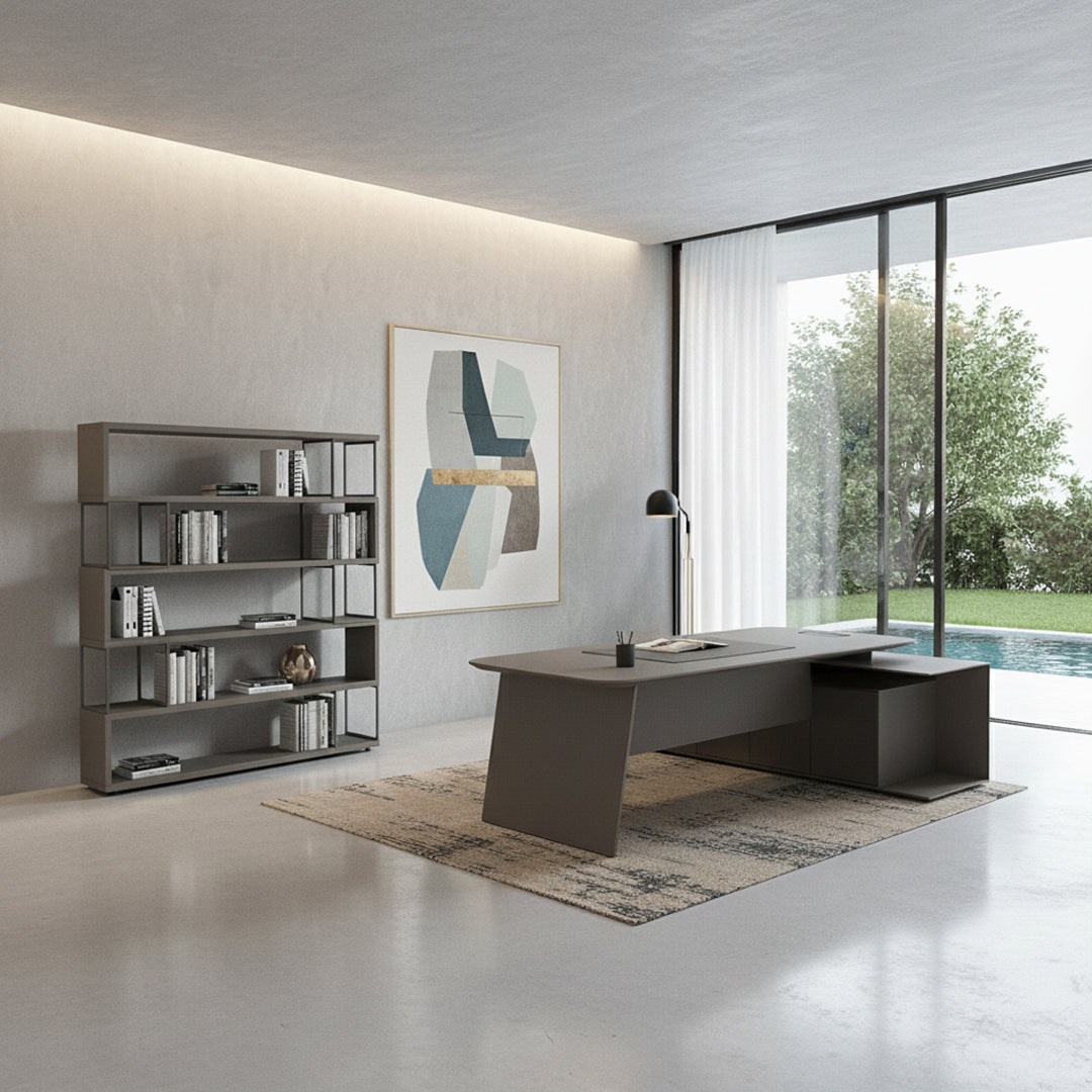 Microfiber hard leather Bookshelf DO-21 - Bookcases - ebarza Furniture UAE | Shop Modern Furniture in Abu Dhabi & Dubai - مفروشات ايبازرا في الامارات | تسوق اثاث عصري وديكورات مميزة في دبي وابوظبي