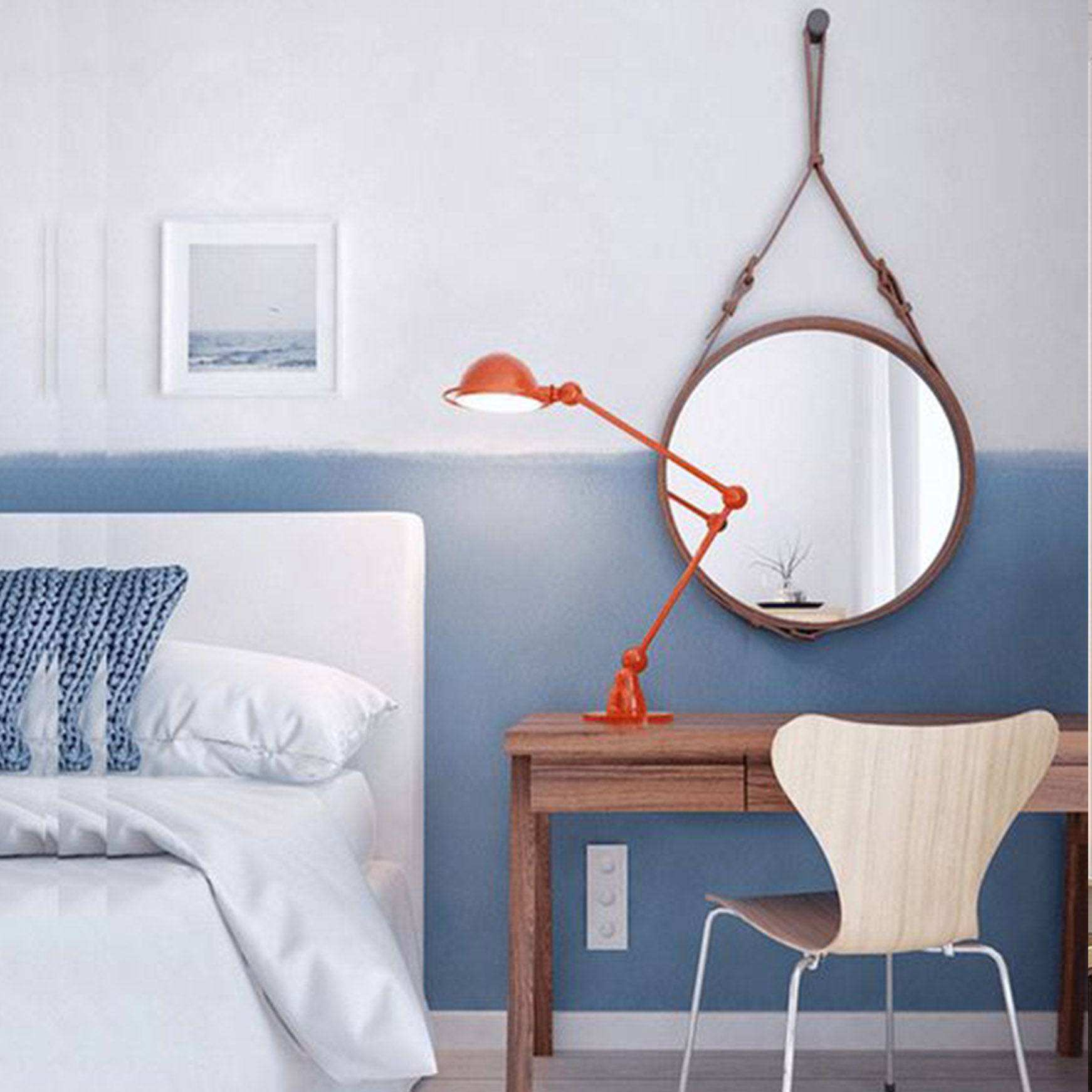 Mid Century French Style Mirror 50Cm Oa-5672-2S-C - Mirrors - ebarza Furniture UAE | Shop Modern Furniture in Abu Dhabi & Dubai - مفروشات ايبازرا في الامارات | تسوق اثاث عصري وديكورات مميزة في دبي وابوظبي