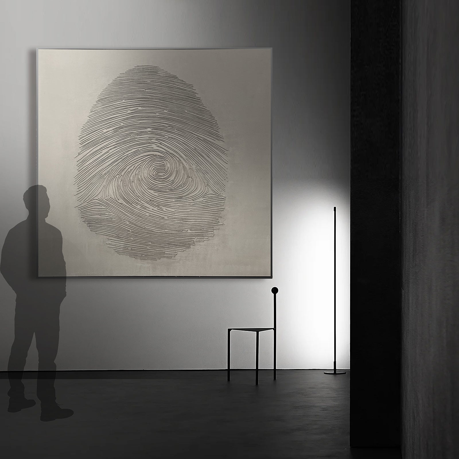 Milky Way Fingerprint Hand Painted Art Painting 140x140cm SOASAMPLE004 - Paintings - ebarza Furniture UAE | Shop Modern Furniture in Abu Dhabi & Dubai - مفروشات ايبازرا في الامارات | تسوق اثاث عصري وديكورات مميزة في دبي وابوظبي