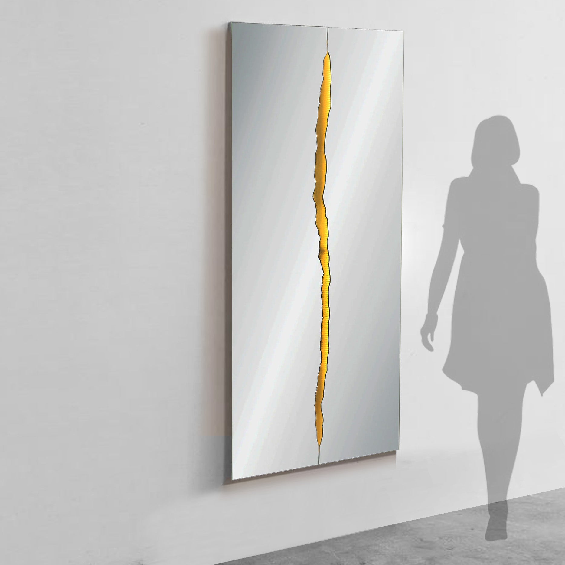 Canyon Mirror with LED OA-9366 - Mirrors - ebarza Furniture UAE | Shop Modern Furniture in Abu Dhabi & Dubai - مفروشات ايبازرا في الامارات | تسوق اثاث عصري وديكورات مميزة في دبي وابوظبي