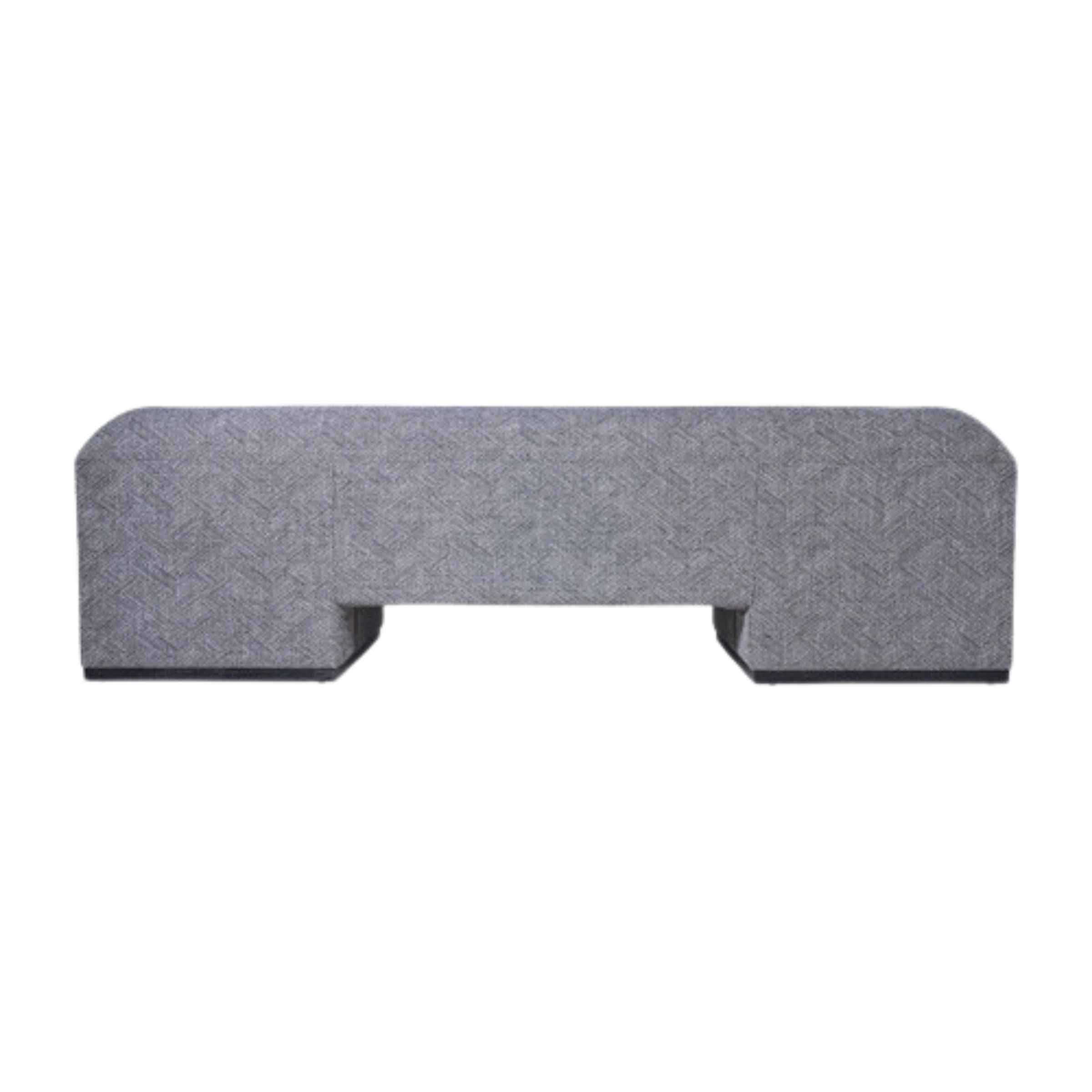 Modern Sofa With Black Oak Base - Gray 17045-03 - Sofas - ebarza Furniture UAE | Shop Modern Furniture in Abu Dhabi & Dubai - مفروشات ايبازرا في الامارات | تسوق اثاث عصري وديكورات مميزة في دبي وابوظبي