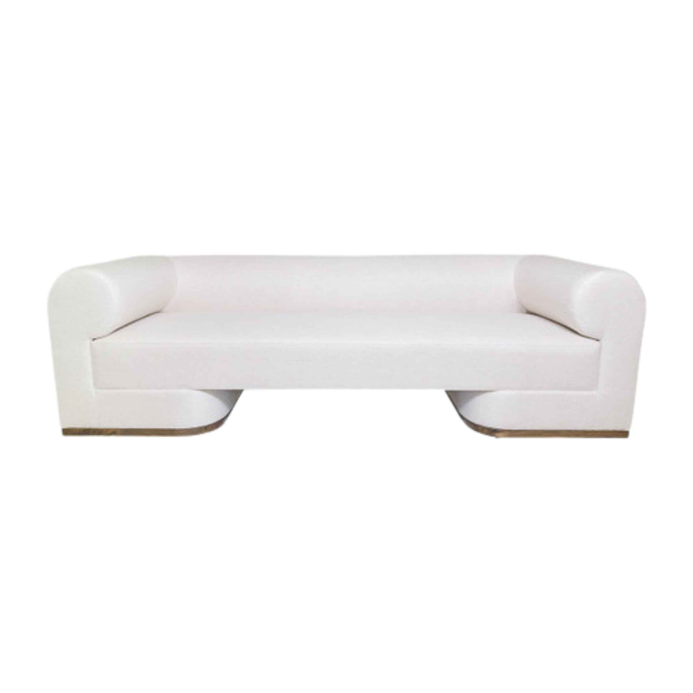 Modern Sofa With Black Oak Base - Ivory 17045-04 -  Sofas - ebarza Furniture UAE | Shop Modern Furniture in Abu Dhabi & Dubai - مفروشات ايبازرا في الامارات | تسوق اثاث عصري وديكورات مميزة في دبي وابوظبي