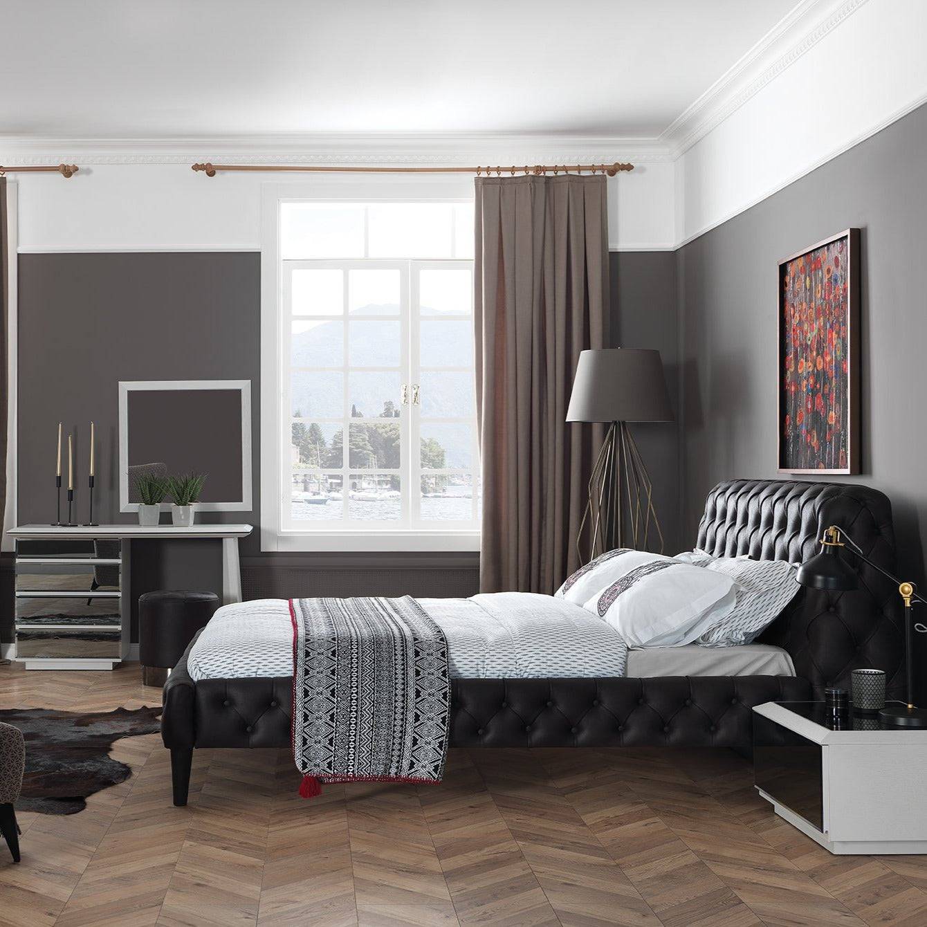 Mona White Dresser And Mirror Monawhite-Drsrmrr -  Dressers and Mirrors - ebarza Furniture UAE | Shop Modern Furniture in Abu Dhabi & Dubai - مفروشات ايبازرا في الامارات | تسوق اثاث عصري وديكورات مميزة في دبي وابوظبي