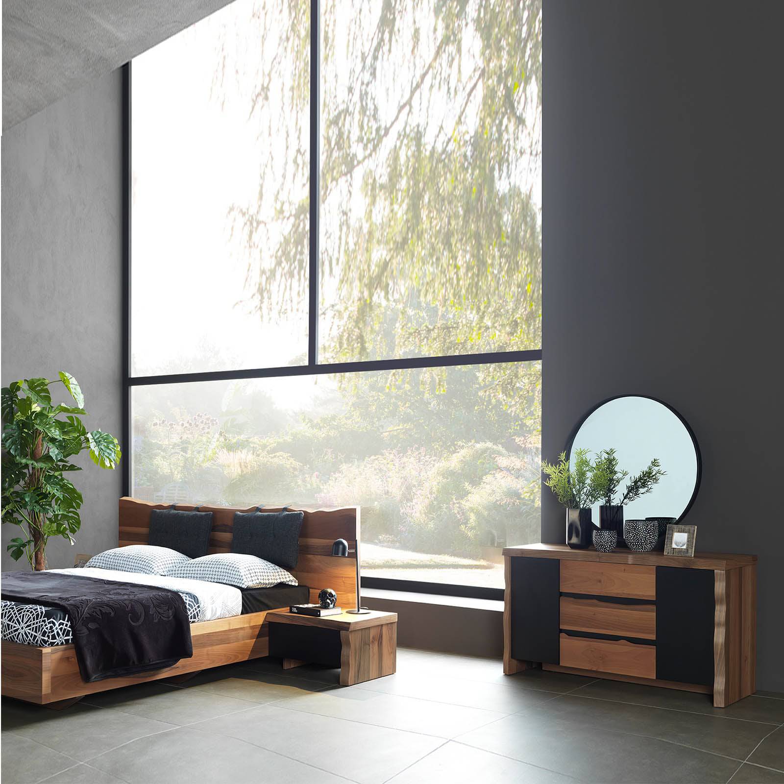 Monaco Bedstead With Storage Under Nat001-Bed - Bedsteads - ebarza Furniture UAE | Shop Modern Furniture in Abu Dhabi & Dubai - مفروشات ايبازرا في الامارات | تسوق اثاث عصري وديكورات مميزة في دبي وابوظبي