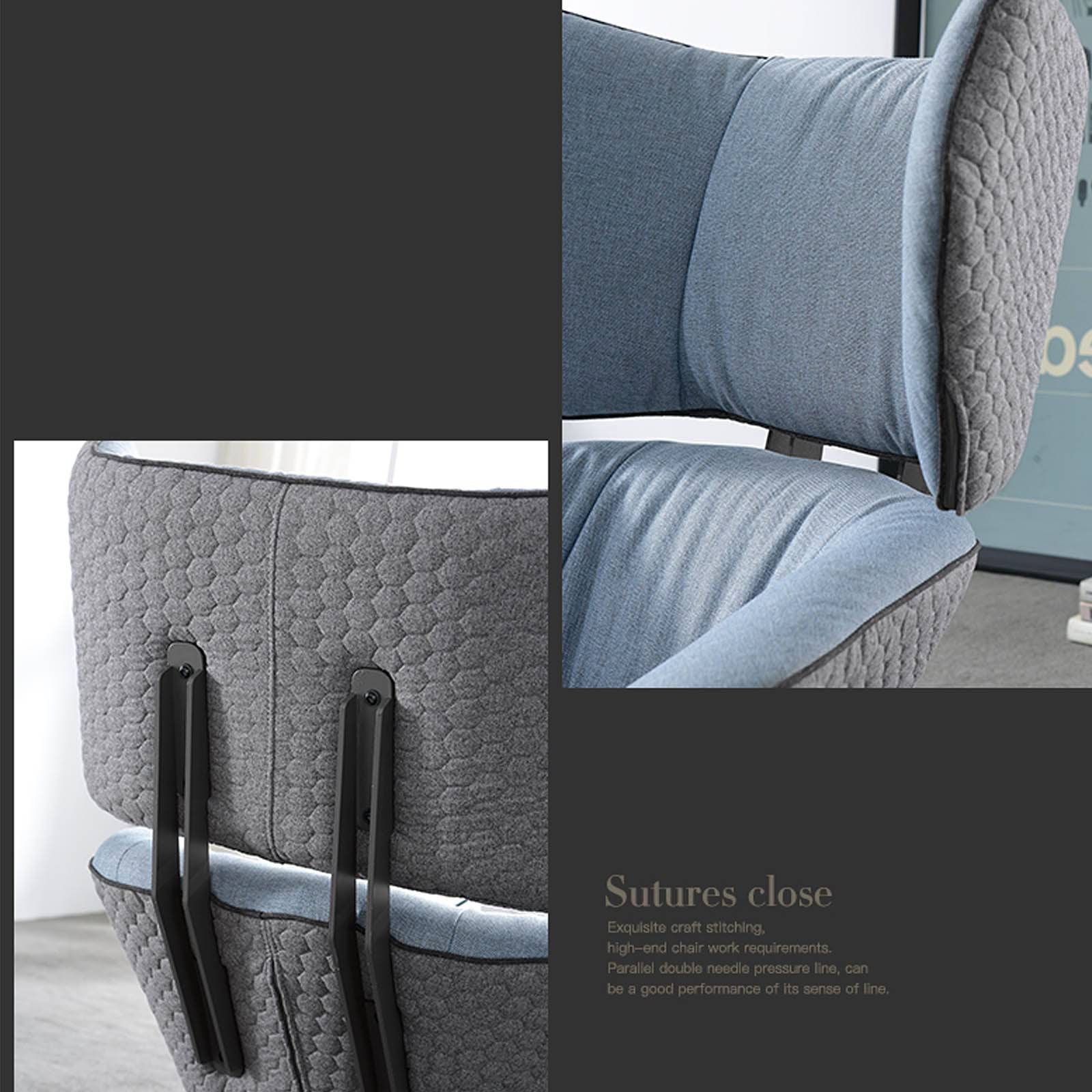 Monaco Swivel Lounge Chair LC016 2049 BL - Lounge Chairs - ebarza Furniture UAE | Shop Modern Furniture in Abu Dhabi & Dubai - مفروشات ايبازرا في الامارات | تسوق اثاث عصري وديكورات مميزة في دبي وابوظبي