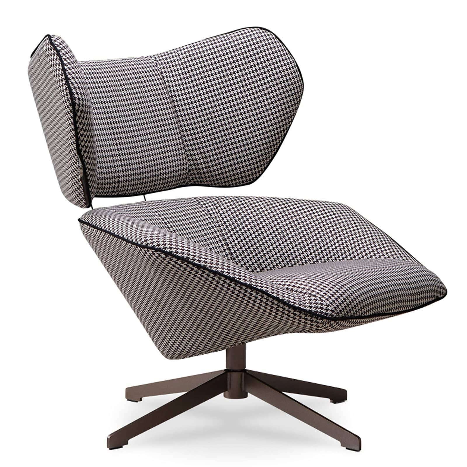Monaco Swivel Lounge Chair Lc016-BL - Lounge Chairs - ebarza Furniture UAE | Shop Modern Furniture in Abu Dhabi & Dubai - مفروشات ايبازرا في الامارات | تسوق اثاث عصري وديكورات مميزة في دبي وابوظبي
