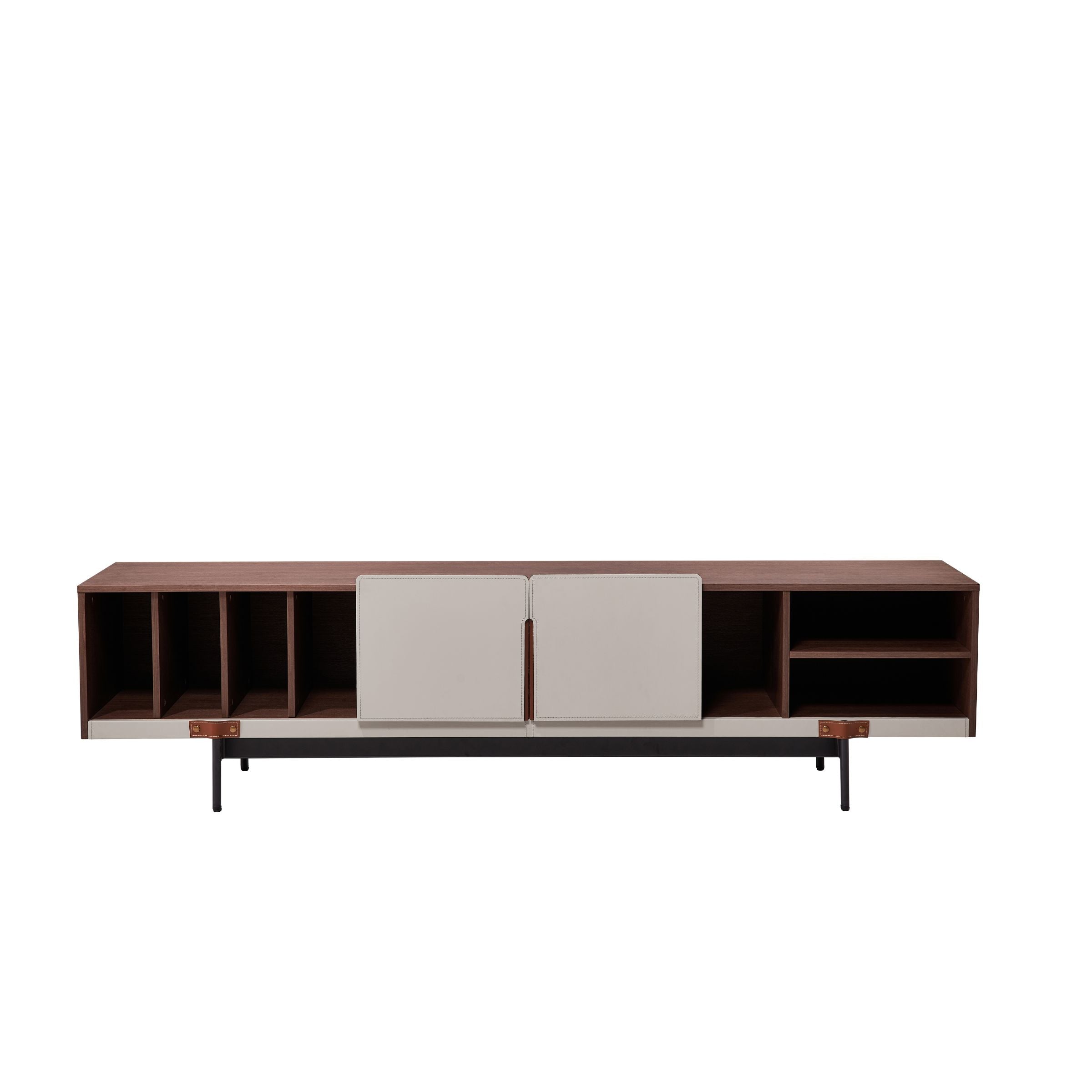 Mycroft Saddle Leather Cabinet MLL-T08 - Storage/TV Unites - ebarza Furniture UAE | Shop Modern Furniture in Abu Dhabi & Dubai - مفروشات ايبازرا في الامارات | تسوق اثاث عصري وديكورات مميزة في دبي وابوظبي
