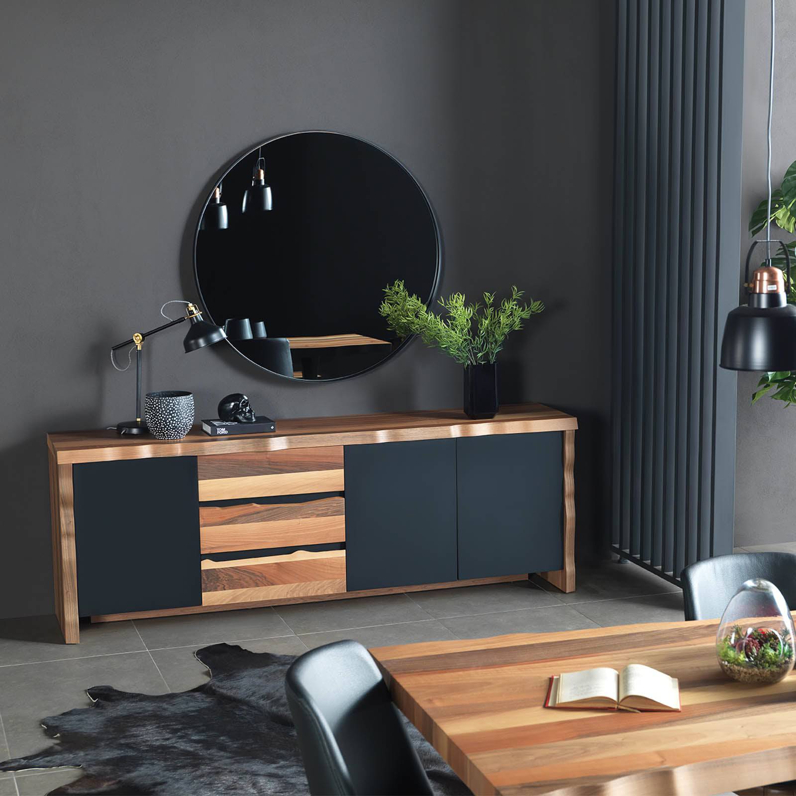 Natura Sideboard +Mirror Nat006 - Sideboards - ebarza Furniture UAE | Shop Modern Furniture in Abu Dhabi & Dubai - مفروشات ايبازرا في الامارات | تسوق اثاث عصري وديكورات مميزة في دبي وابوظبي