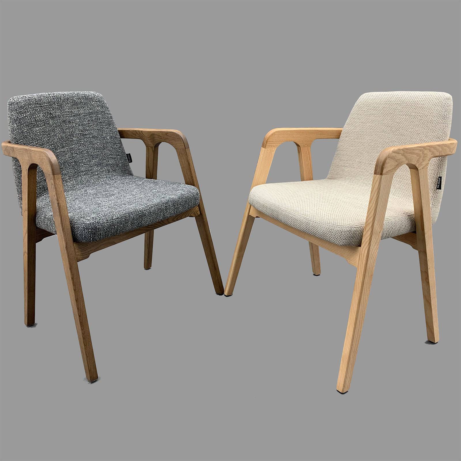 Natura Solid Ash Wood Chair Cosmic48-Grey-Naturach - Chairs - ebarza Furniture UAE | Shop Modern Furniture in Abu Dhabi & Dubai - مفروشات ايبازرا في الامارات | تسوق اثاث عصري وديكورات مميزة في دبي وابوظبي