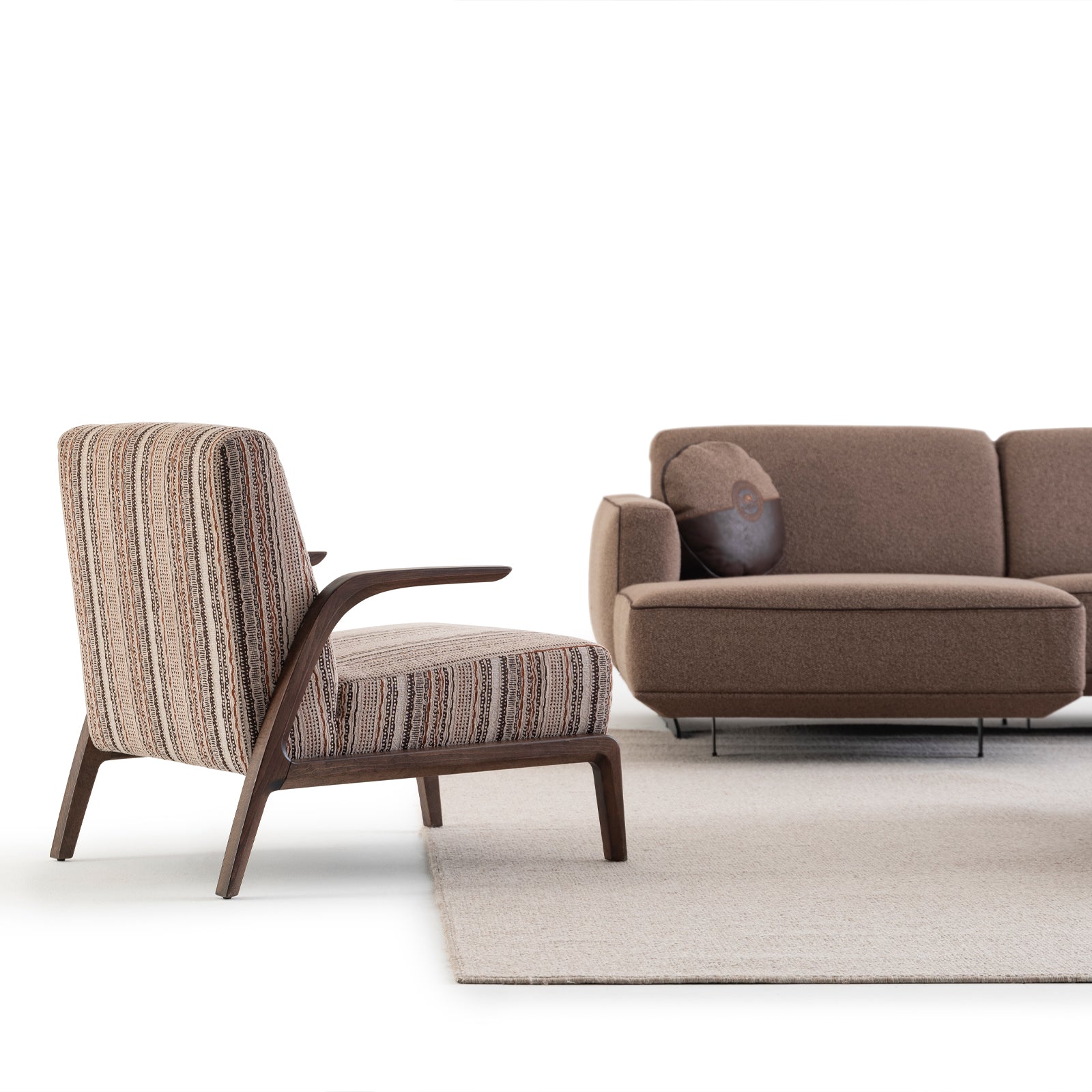 NEKA Armchair (arow-Armchair) - Armchairs - ebarza Furniture UAE | Shop Modern Furniture in Abu Dhabi & Dubai - مفروشات ايبازرا في الامارات | تسوق اثاث عصري وديكورات مميزة في دبي وابوظبي