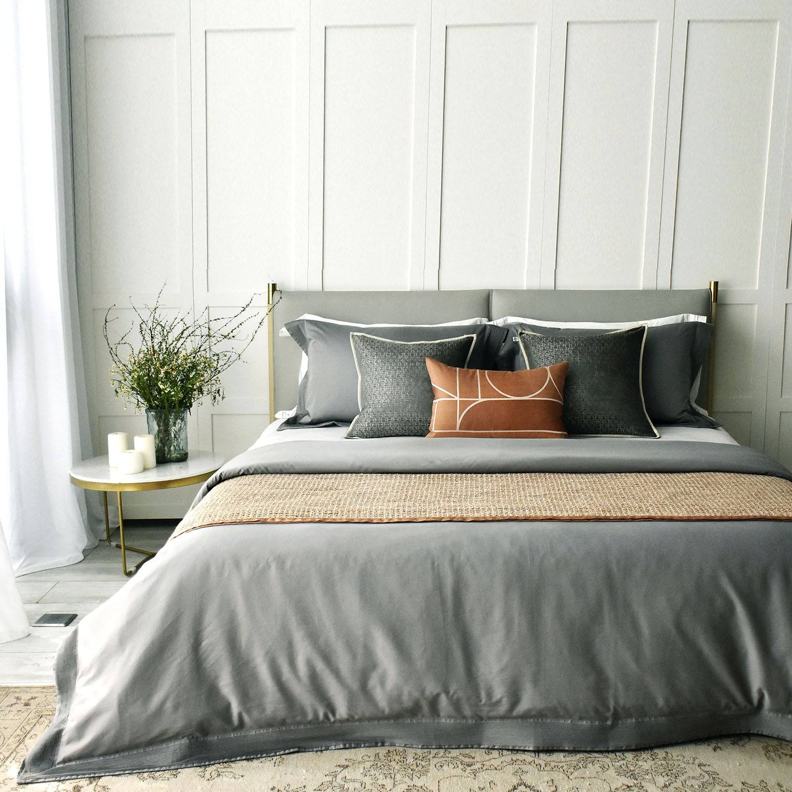 Nice Full Bedding Set Ebb-005 - Bedding - ebarza Furniture UAE | Shop Modern Furniture in Abu Dhabi & Dubai - مفروشات ايبازرا في الامارات | تسوق اثاث عصري وديكورات مميزة في دبي وابوظبي