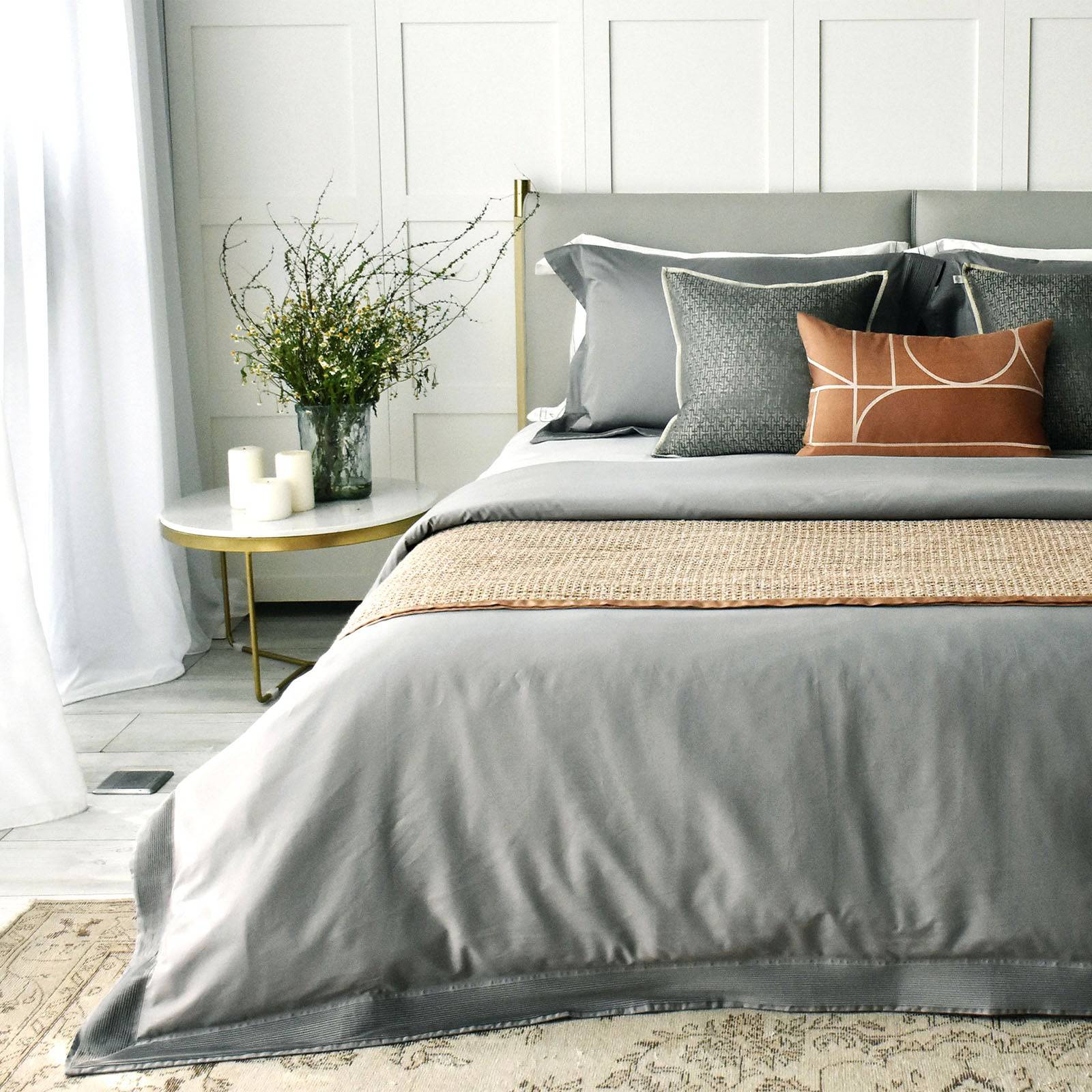 Nice Full Bedding Set Ebb-005 - Bedding - ebarza Furniture UAE | Shop Modern Furniture in Abu Dhabi & Dubai - مفروشات ايبازرا في الامارات | تسوق اثاث عصري وديكورات مميزة في دبي وابوظبي