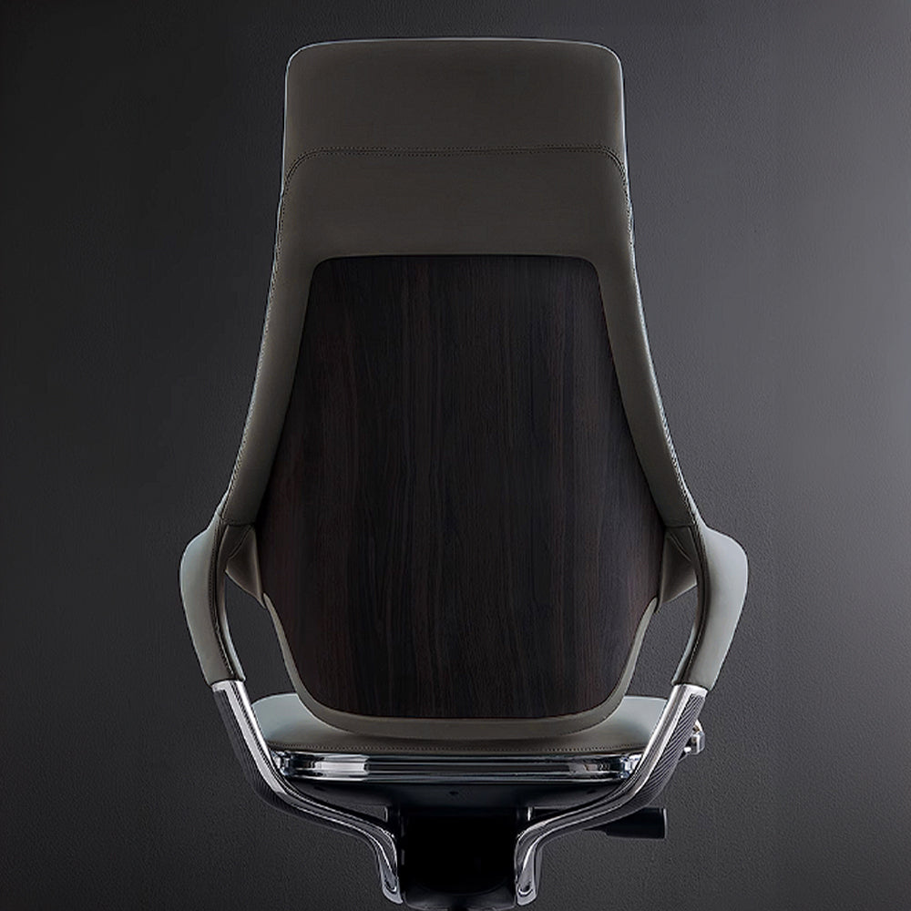 AS IS - Nigel Leather Office Chair with Wheels 8001HB - DISPLAY ITEM - ebarza Furniture UAE | Shop Modern Furniture in Abu Dhabi & Dubai - مفروشات ايبازرا في الامارات | تسوق اثاث عصري وديكورات مميزة في دبي وابوظبي