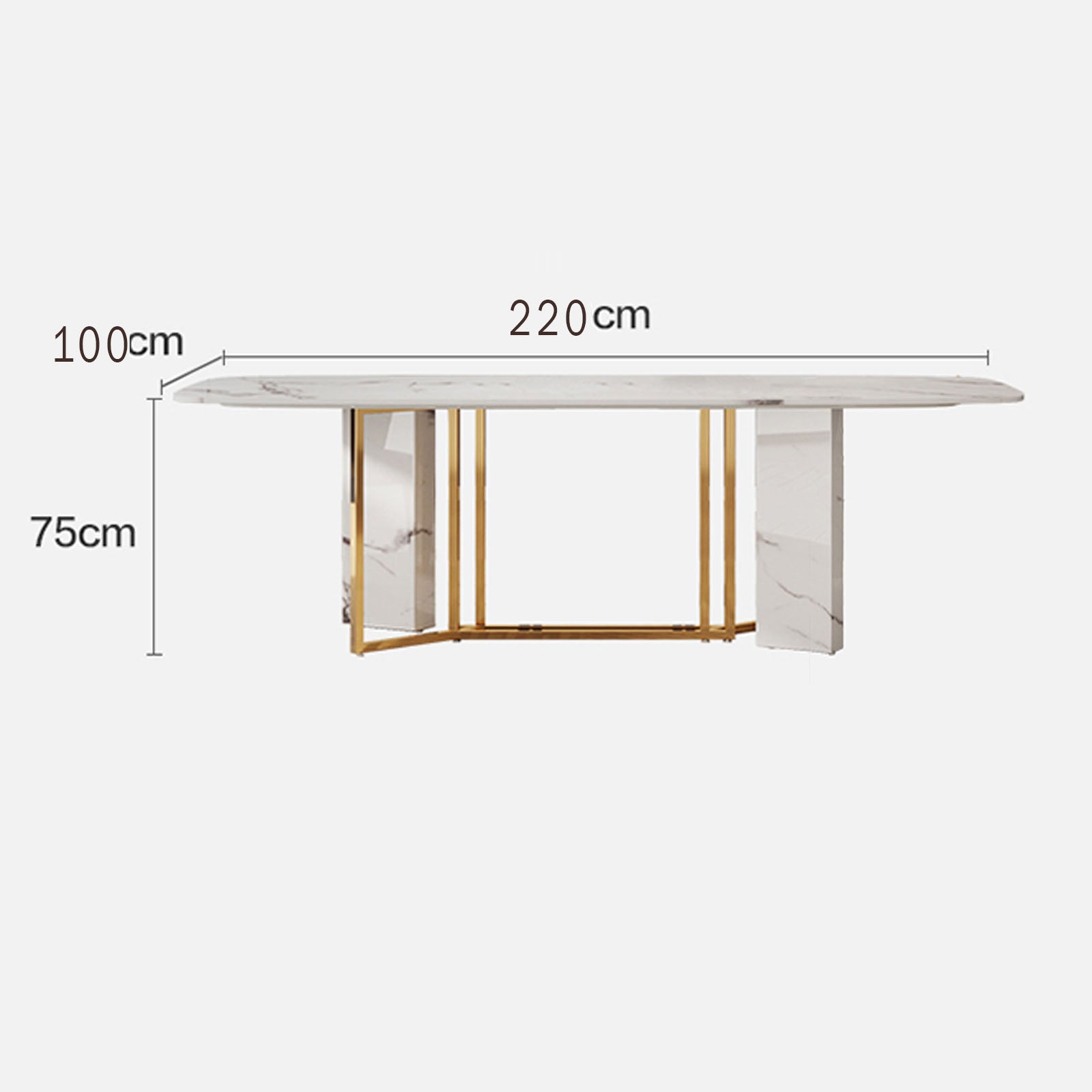 Niort Rectangular Dining Table Tg-396 - Dining Tables - ebarza Furniture UAE | Shop Modern Furniture in Abu Dhabi & Dubai - مفروشات ايبازرا في الامارات | تسوق اثاث عصري وديكورات مميزة في دبي وابوظبي