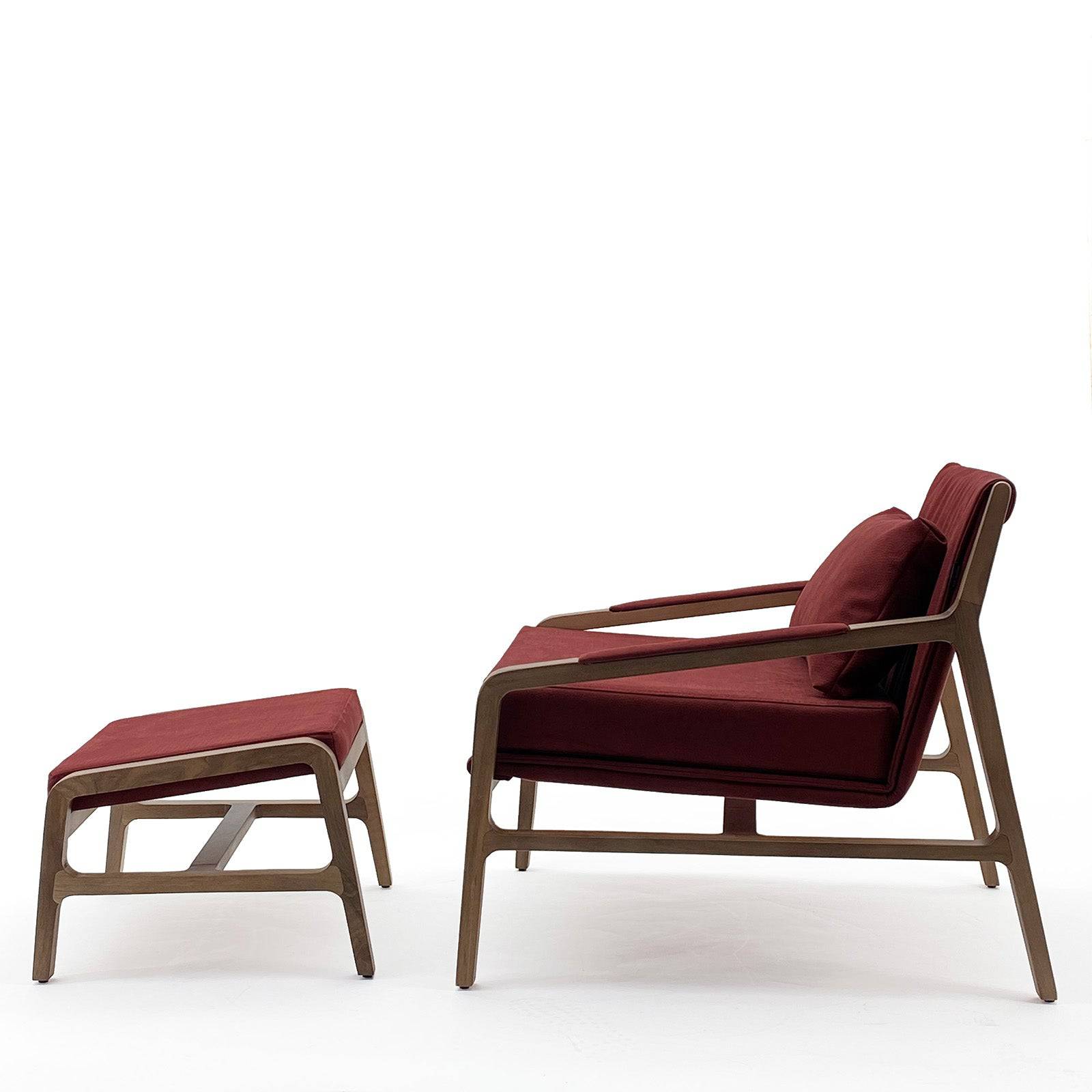 Display Item - Nordic Solid Wood Lounge Chair And Ottoman Nordic-001-R(Rose Berger)Nakheel -  DISPLAY ITEM - ebarza Furniture UAE | Shop Modern Furniture in Abu Dhabi & Dubai - مفروشات ايبازرا في الامارات | تسوق اثاث عصري وديكورات مميزة في دبي وابوظبي