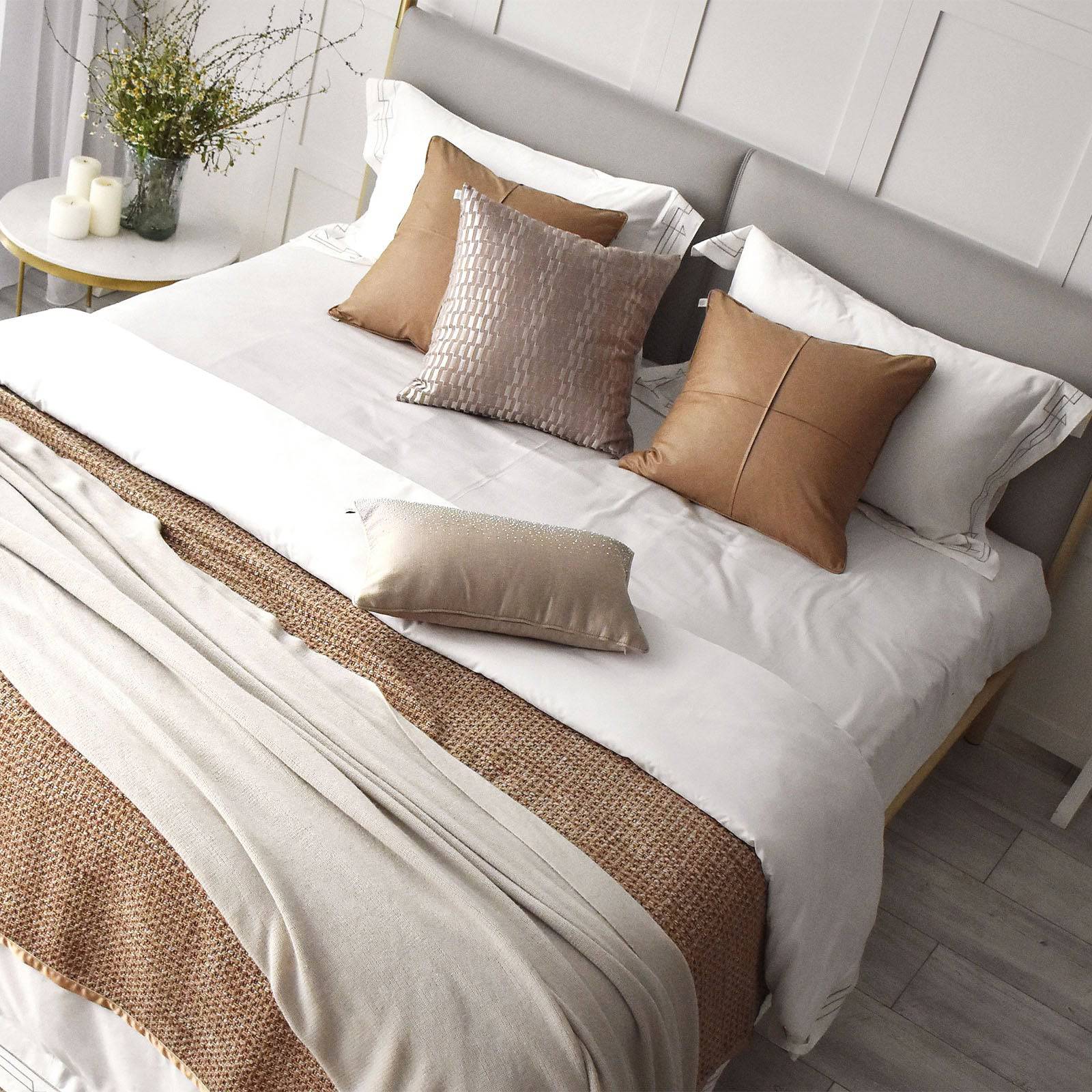 Normandy Full Bedding Set Ebb-002 - Bedding - ebarza Furniture UAE | Shop Modern Furniture in Abu Dhabi & Dubai - مفروشات ايبازرا في الامارات | تسوق اثاث عصري وديكورات مميزة في دبي وابوظبي