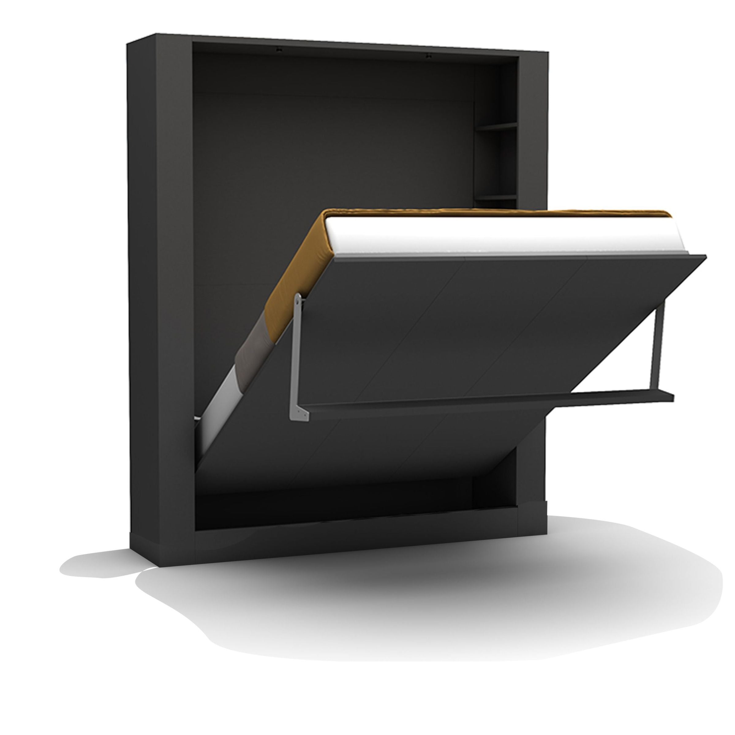 Nova Convertable Queen Sofabed with Shelves & Quality Mattress 250 - Bedsteads - ebarza Furniture UAE | Shop Modern Furniture in Abu Dhabi & Dubai - مفروشات ايبازرا في الامارات | تسوق اثاث عصري وديكورات مميزة في دبي وابوظبي