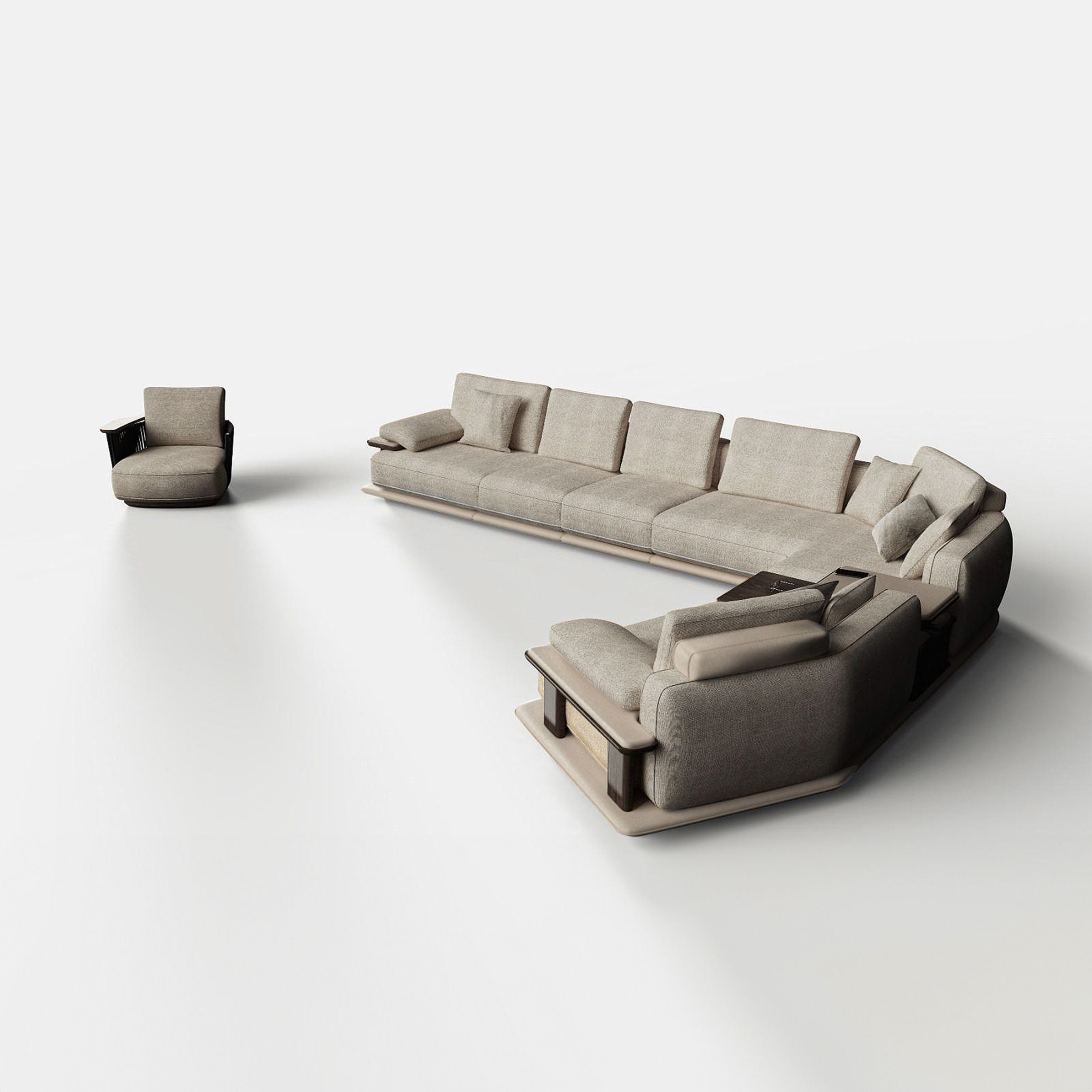 ODEON Corner 190cm MODULE for odeon sofa OD-B-004 - Sofas - ebarza Furniture UAE | Shop Modern Furniture in Abu Dhabi & Dubai - مفروشات ايبازرا في الامارات | تسوق اثاث عصري وديكورات مميزة في دبي وابوظبي