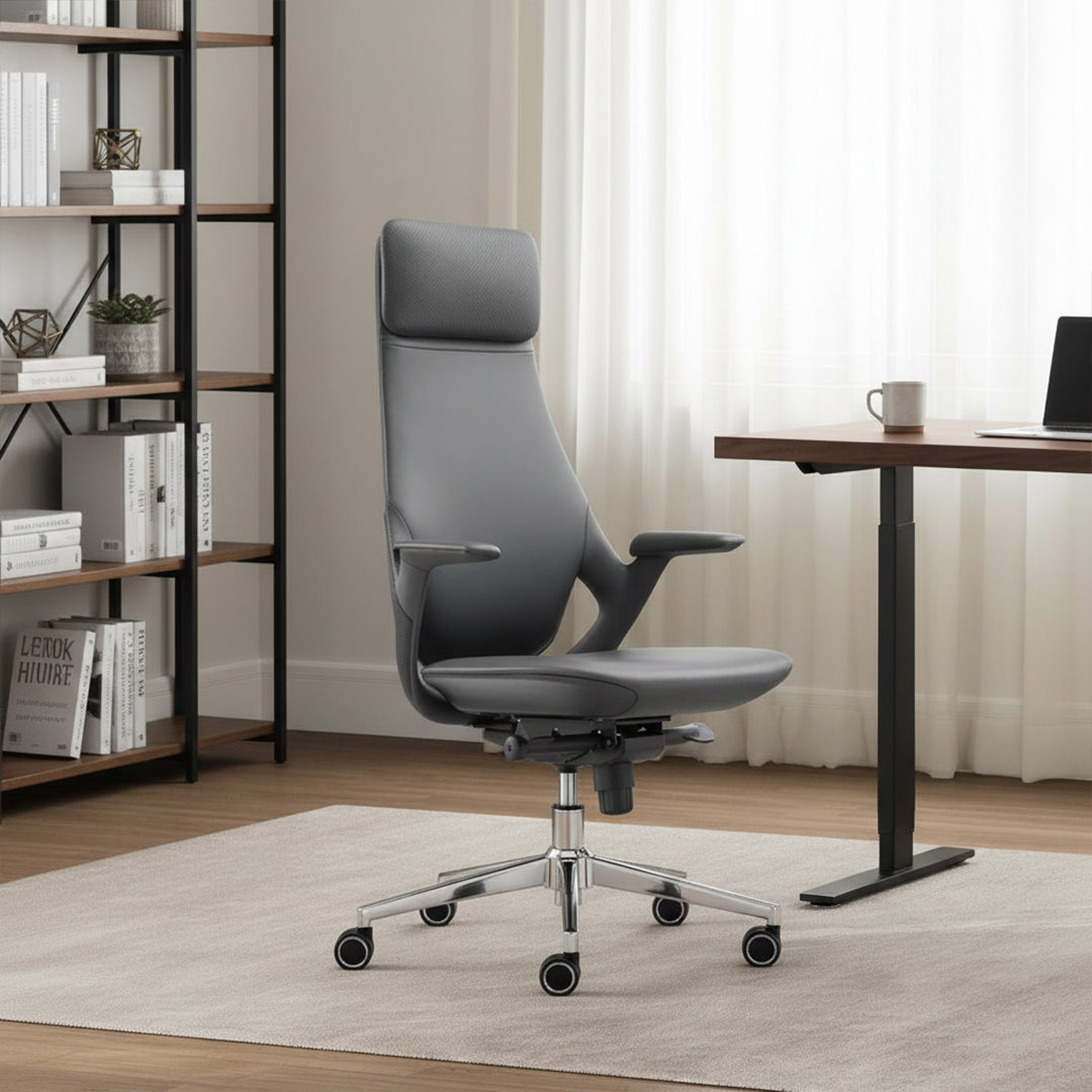 Office Chair M17H-BL - Office Chairs - ebarza Furniture UAE | Shop Modern Furniture in Abu Dhabi & Dubai - مفروشات ايبازرا في الامارات | تسوق اثاث عصري وديكورات مميزة في دبي وابوظبي