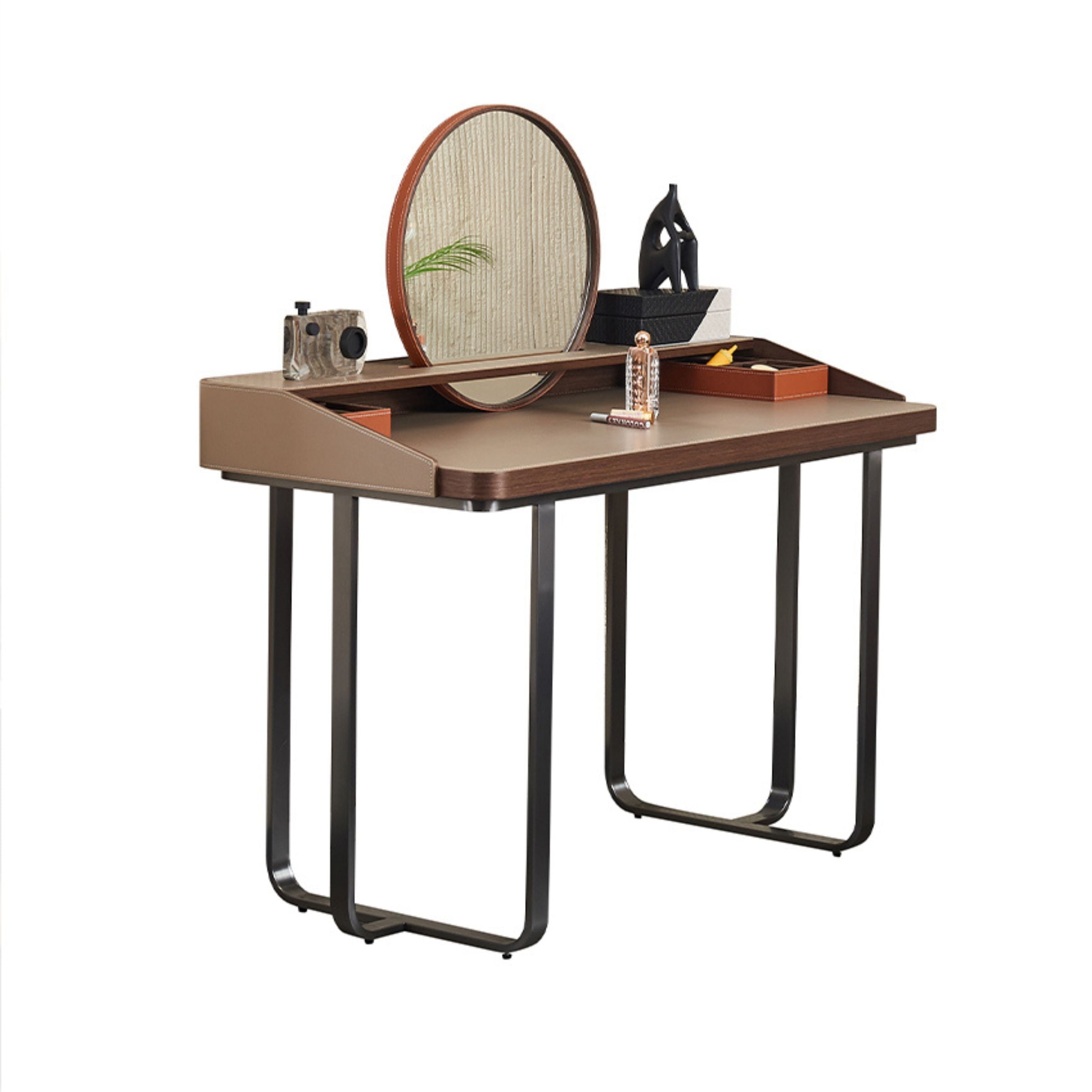 Pre-order 35 Days Delivery Oomph Sleek Office Desk/ Dresser Table With Mirror MLL-T78 - Office Desks - ebarza Furniture UAE | Shop Modern Furniture in Abu Dhabi & Dubai - مفروشات ايبازرا في الامارات | تسوق اثاث عصري وديكورات مميزة في دبي وابوظبي