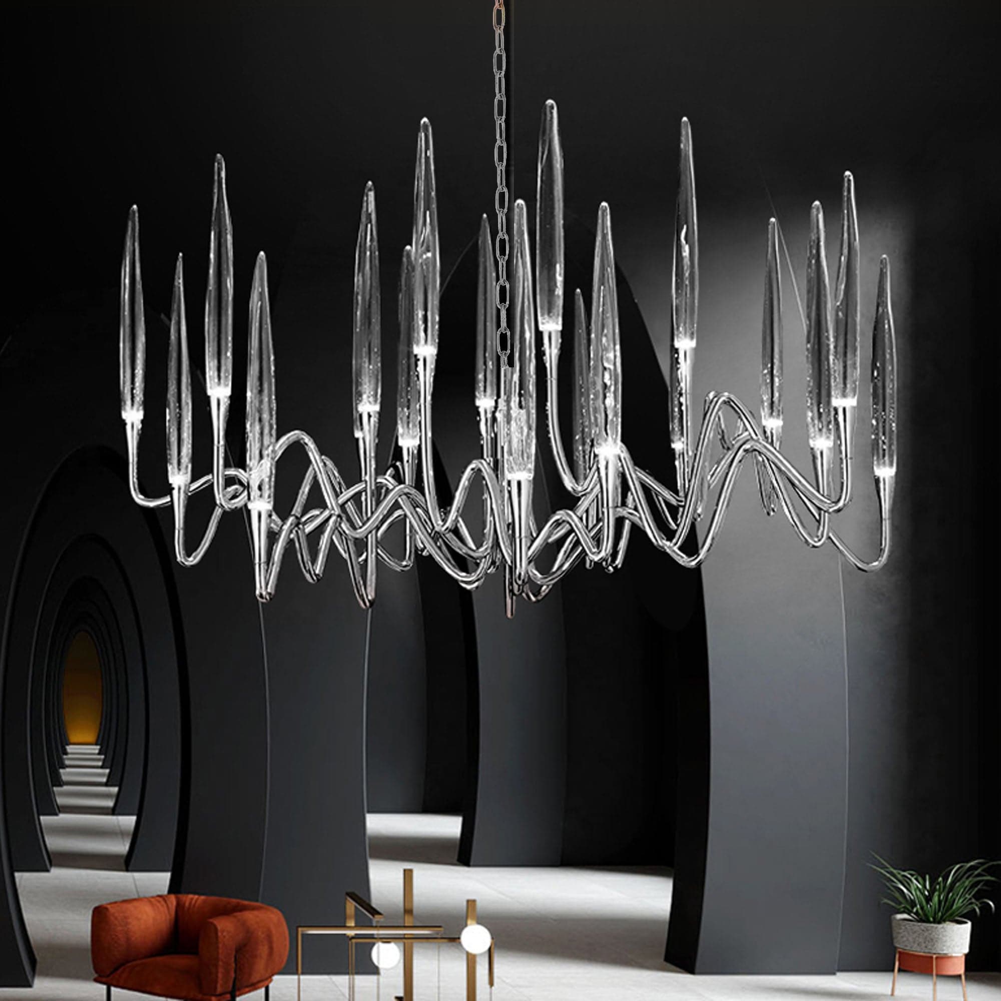 Opus Chandelier Cy-New-090-C -  Pendant Lamps - ebarza Furniture UAE | Shop Modern Furniture in Abu Dhabi & Dubai - مفروشات ايبازرا في الامارات | تسوق اثاث عصري وديكورات مميزة في دبي وابوظبي