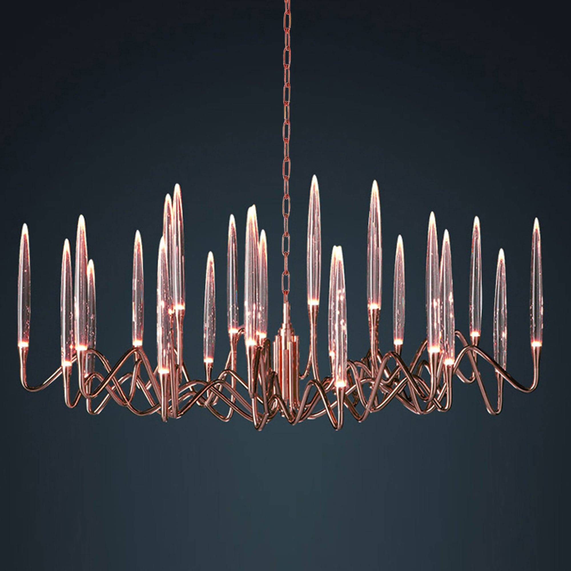 Opus Chandirler Cy-New-090-Rg -  Pendant Lamps - ebarza Furniture UAE | Shop Modern Furniture in Abu Dhabi & Dubai - مفروشات ايبازرا في الامارات | تسوق اثاث عصري وديكورات مميزة في دبي وابوظبي