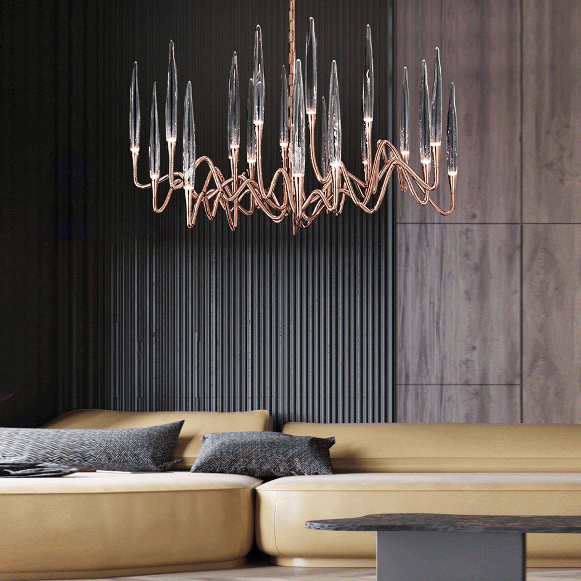 Opus Chandirler Cy-New-090-Rg -  Pendant Lamps - ebarza Furniture UAE | Shop Modern Furniture in Abu Dhabi & Dubai - مفروشات ايبازرا في الامارات | تسوق اثاث عصري وديكورات مميزة في دبي وابوظبي