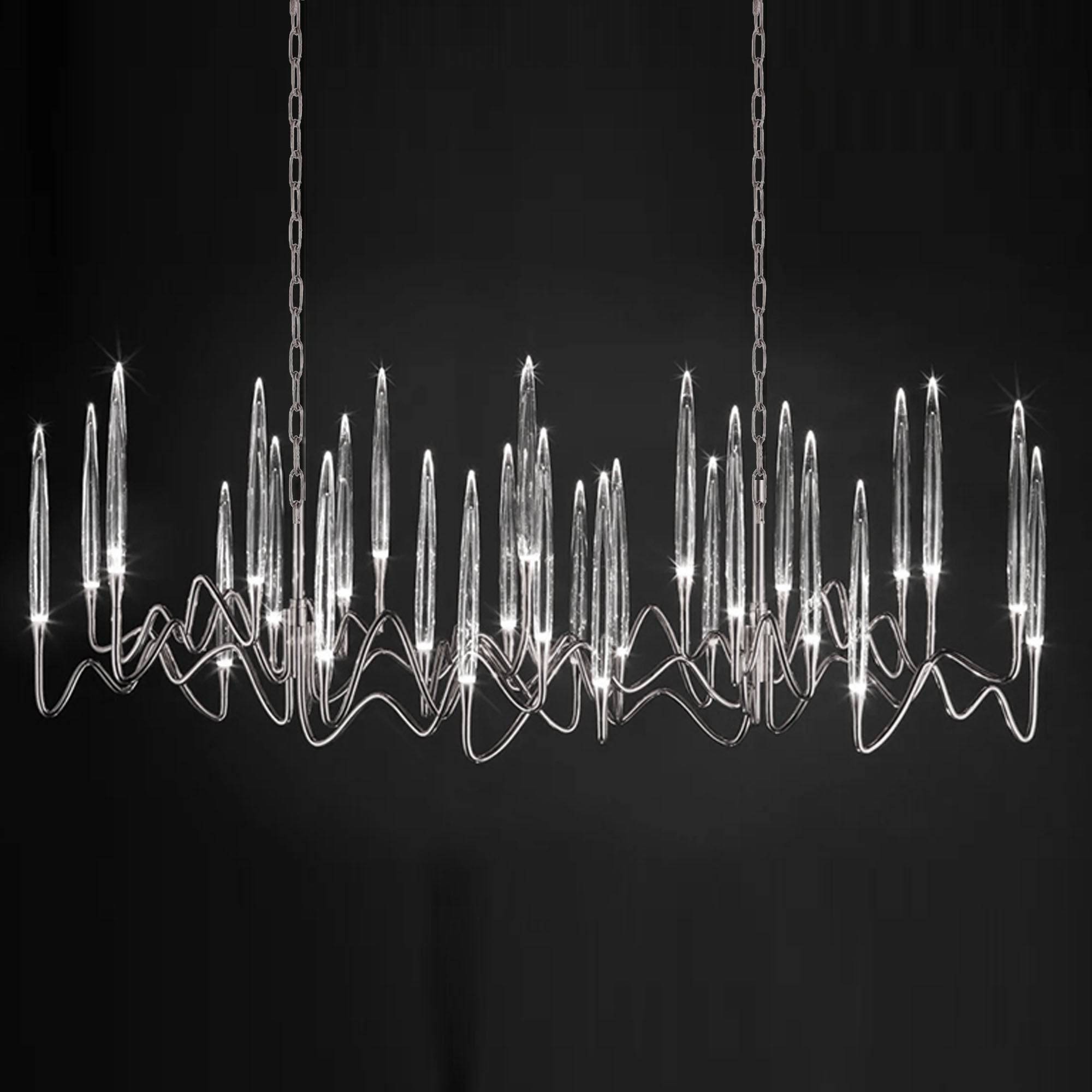 Opus Long Chandelier Cy-New-091-C -  Pendant Lamps - ebarza Furniture UAE | Shop Modern Furniture in Abu Dhabi & Dubai - مفروشات ايبازرا في الامارات | تسوق اثاث عصري وديكورات مميزة في دبي وابوظبي