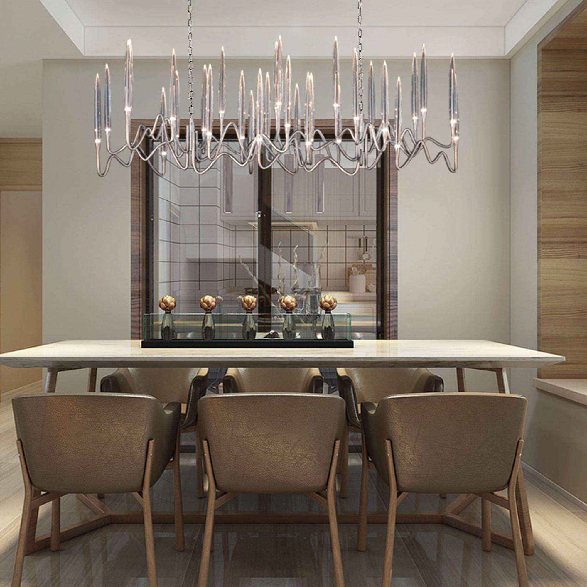 Opus Long Chandelier Cy-New-091-C -  Pendant Lamps - ebarza Furniture UAE | Shop Modern Furniture in Abu Dhabi & Dubai - مفروشات ايبازرا في الامارات | تسوق اثاث عصري وديكورات مميزة في دبي وابوظبي