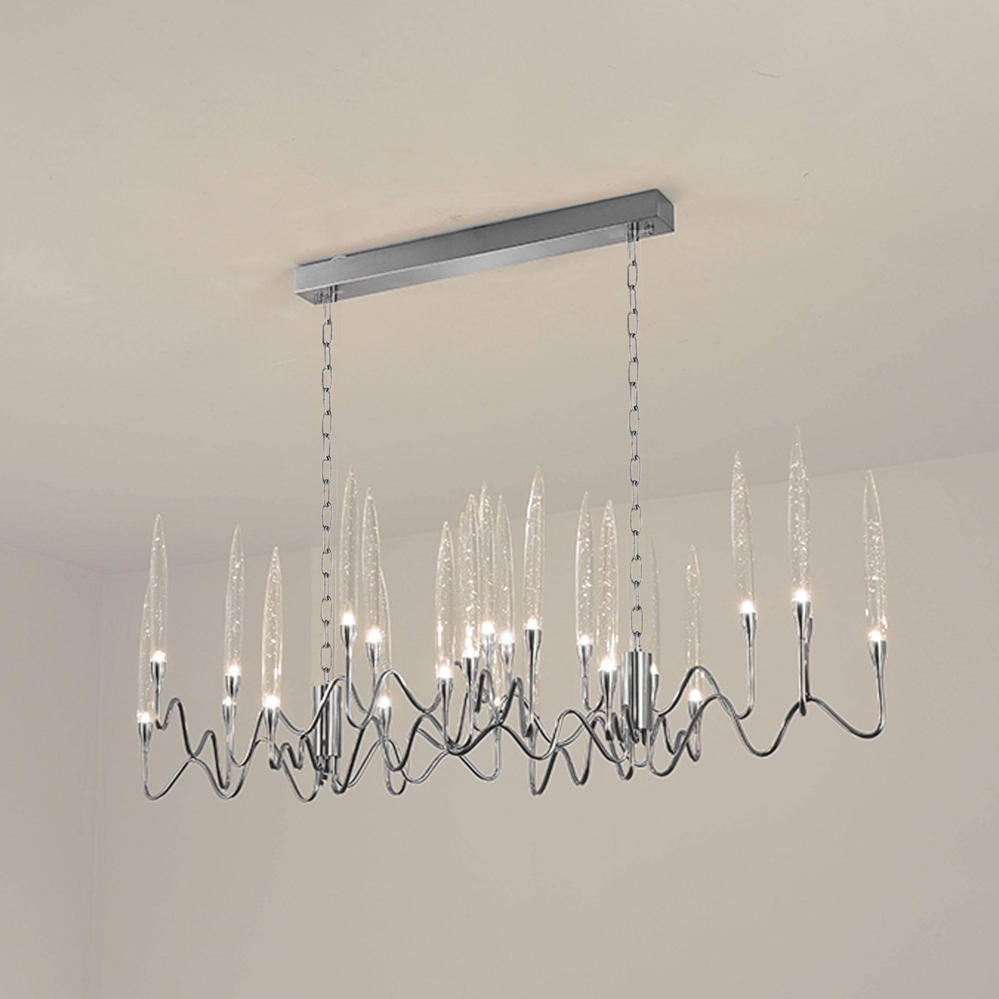 Opus Long Chandelier Cy-New-091-C -  Pendant Lamps - ebarza Furniture UAE | Shop Modern Furniture in Abu Dhabi & Dubai - مفروشات ايبازرا في الامارات | تسوق اثاث عصري وديكورات مميزة في دبي وابوظبي