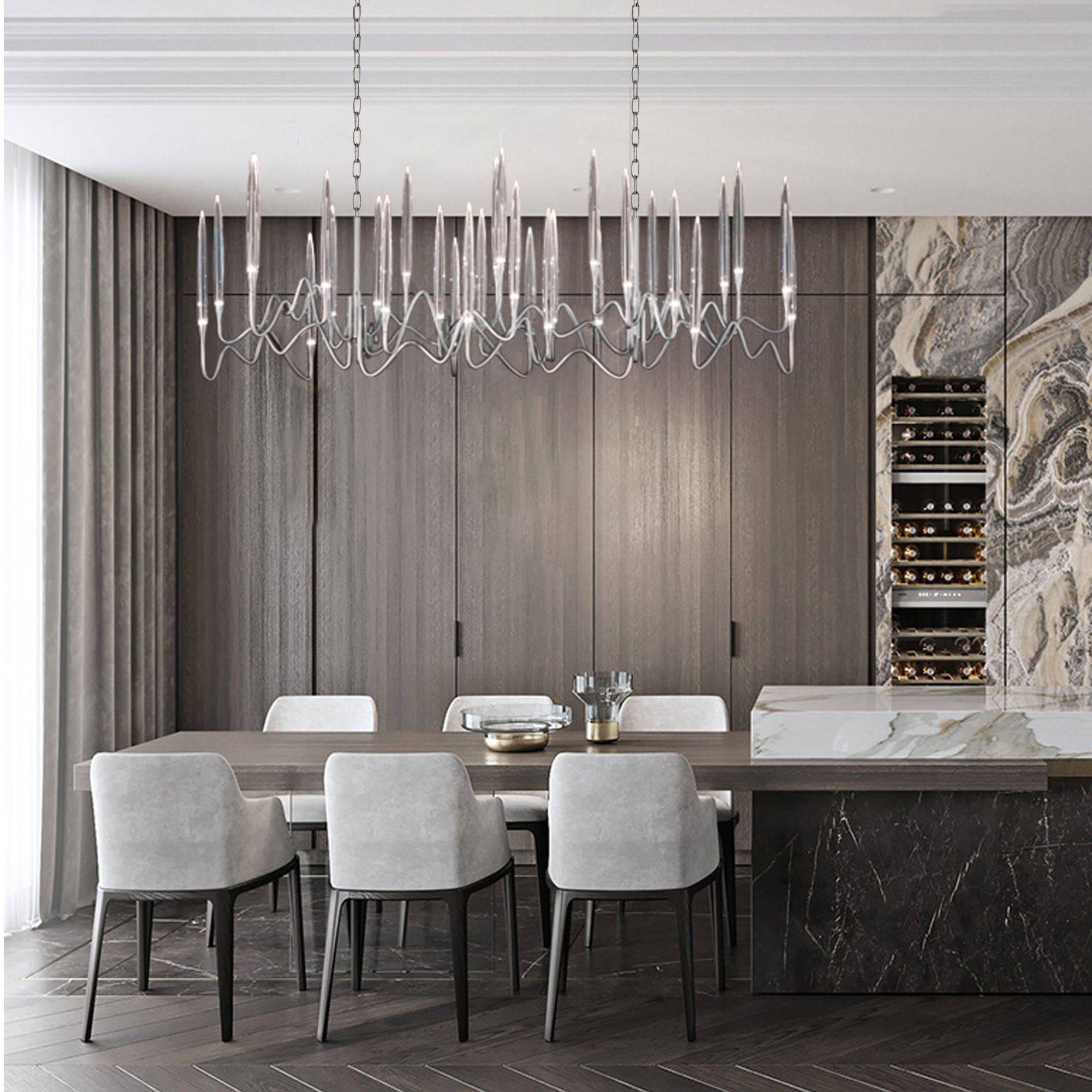 Opus Long Chandelier Cy-New-091-C -  Pendant Lamps - ebarza Furniture UAE | Shop Modern Furniture in Abu Dhabi & Dubai - مفروشات ايبازرا في الامارات | تسوق اثاث عصري وديكورات مميزة في دبي وابوظبي