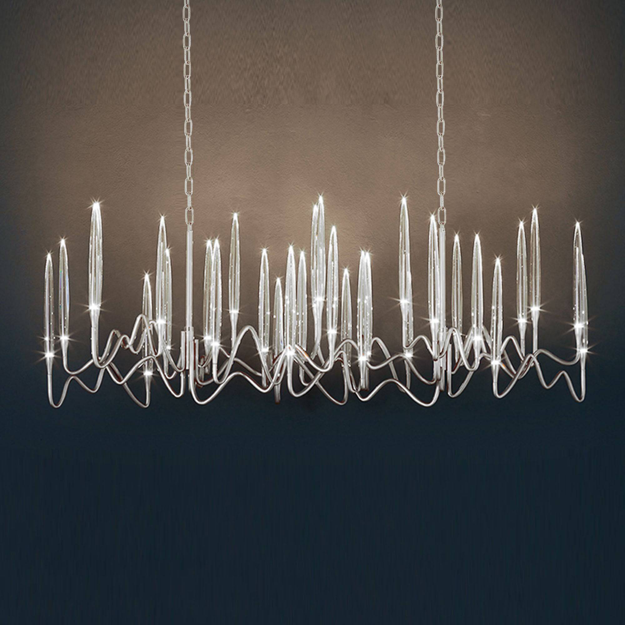 Opus Long Chandelier Cy-New-091-C -  Pendant Lamps - ebarza Furniture UAE | Shop Modern Furniture in Abu Dhabi & Dubai - مفروشات ايبازرا في الامارات | تسوق اثاث عصري وديكورات مميزة في دبي وابوظبي