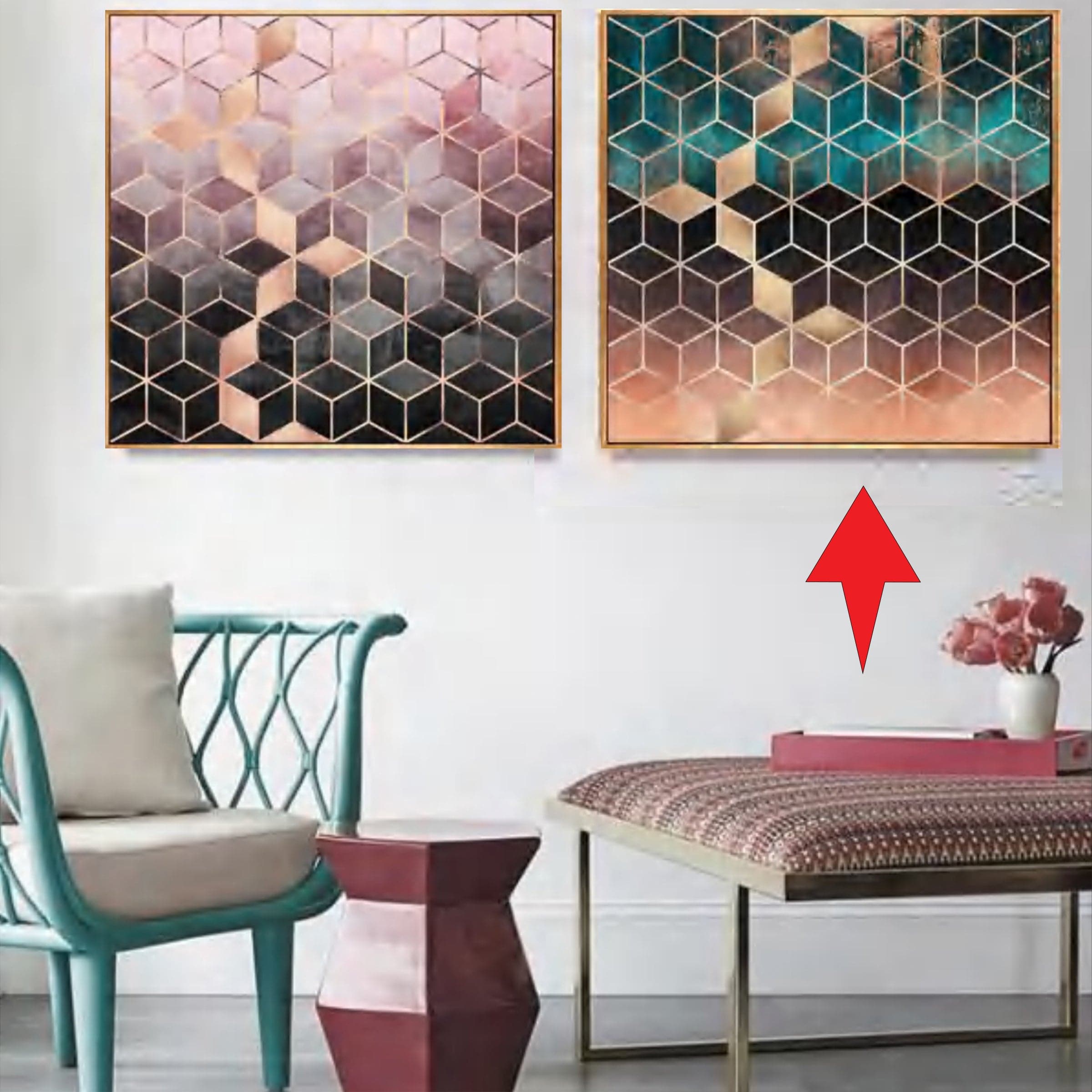 Painting Wall Art Fl-H190C -  Paintings - ebarza Furniture UAE | Shop Modern Furniture in Abu Dhabi & Dubai - مفروشات ايبازرا في الامارات | تسوق اثاث عصري وديكورات مميزة في دبي وابوظبي