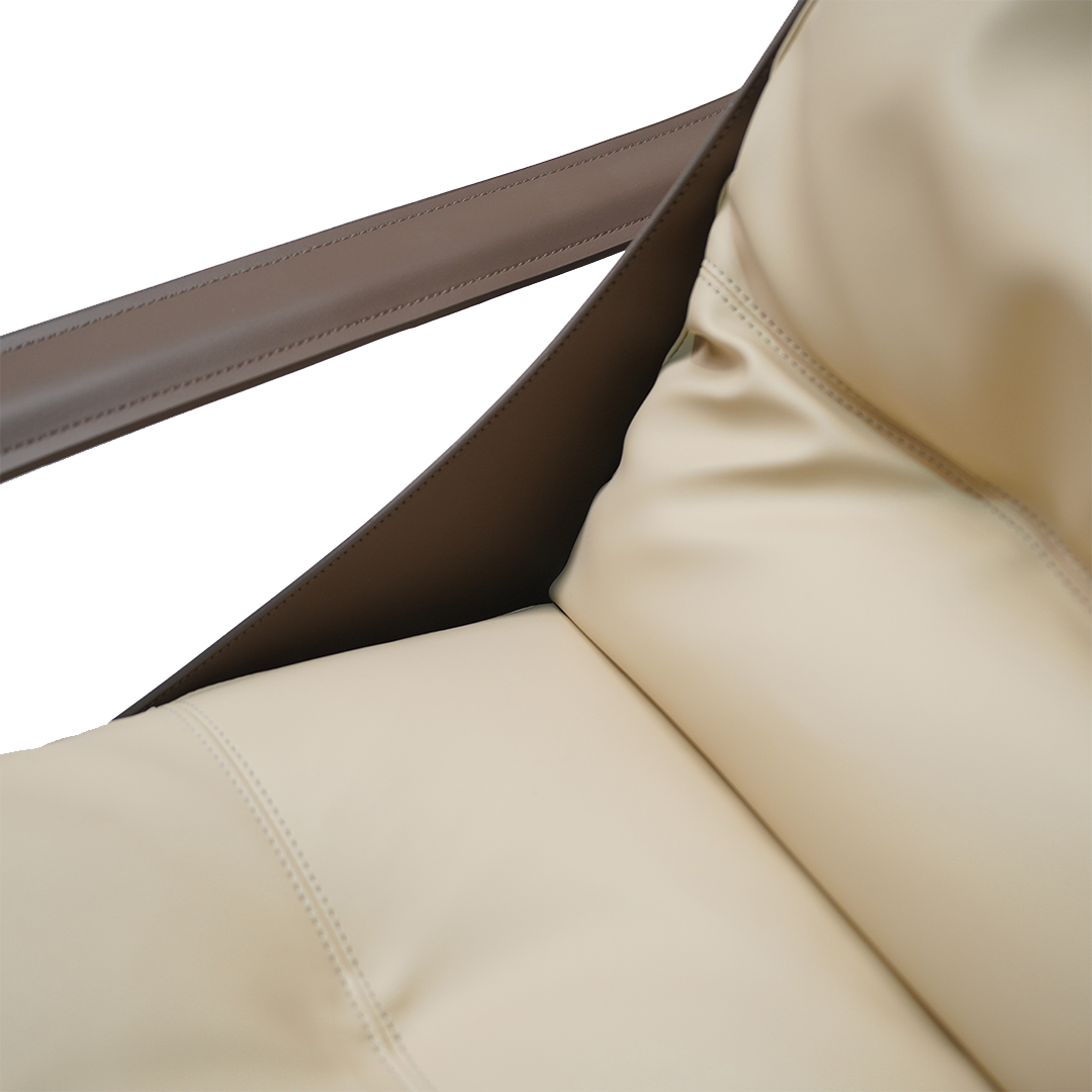 Pavia Lounge Chair LC042-Beige - Lounge Chairs - ebarza Furniture UAE | Shop Modern Furniture in Abu Dhabi & Dubai - مفروشات ايبازرا في الامارات | تسوق اثاث عصري وديكورات مميزة في دبي وابوظبي
