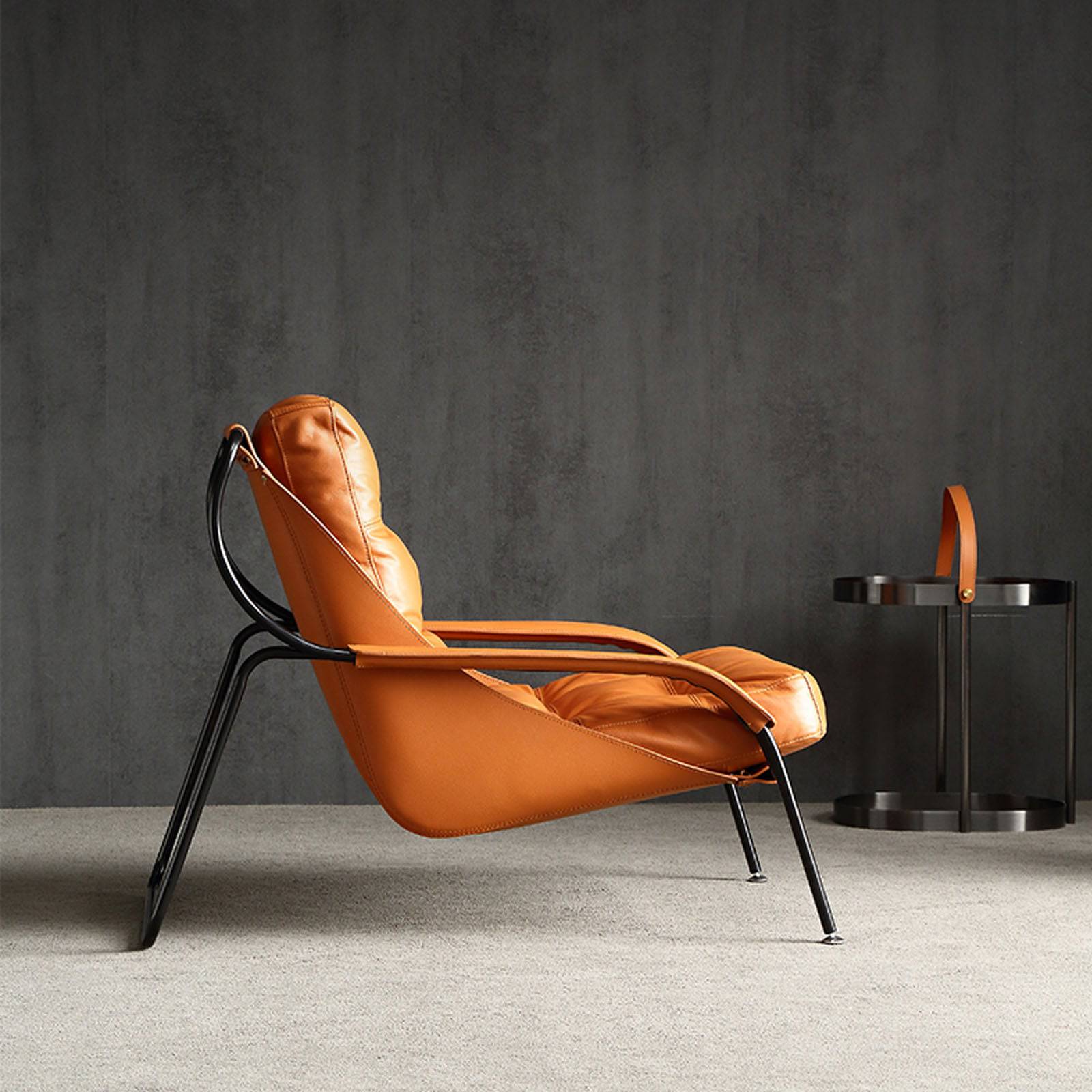 Pavia Lounge Chair LC042-OR -  Lounge Chairs - ebarza Furniture UAE | Shop Modern Furniture in Abu Dhabi & Dubai - مفروشات ايبازرا في الامارات | تسوق اثاث عصري وديكورات مميزة في دبي وابوظبي