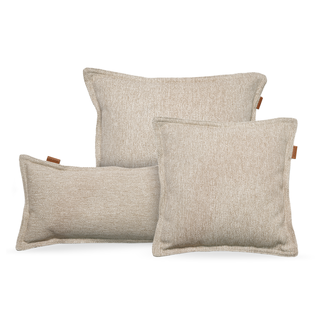 30*60 PILLOW With Zipper - Laconcha140-Beige - Cushions - ebarza Furniture UAE | Shop Modern Furniture in Abu Dhabi & Dubai - مفروشات ايبازرا في الامارات | تسوق اثاث عصري وديكورات مميزة في دبي وابوظبي