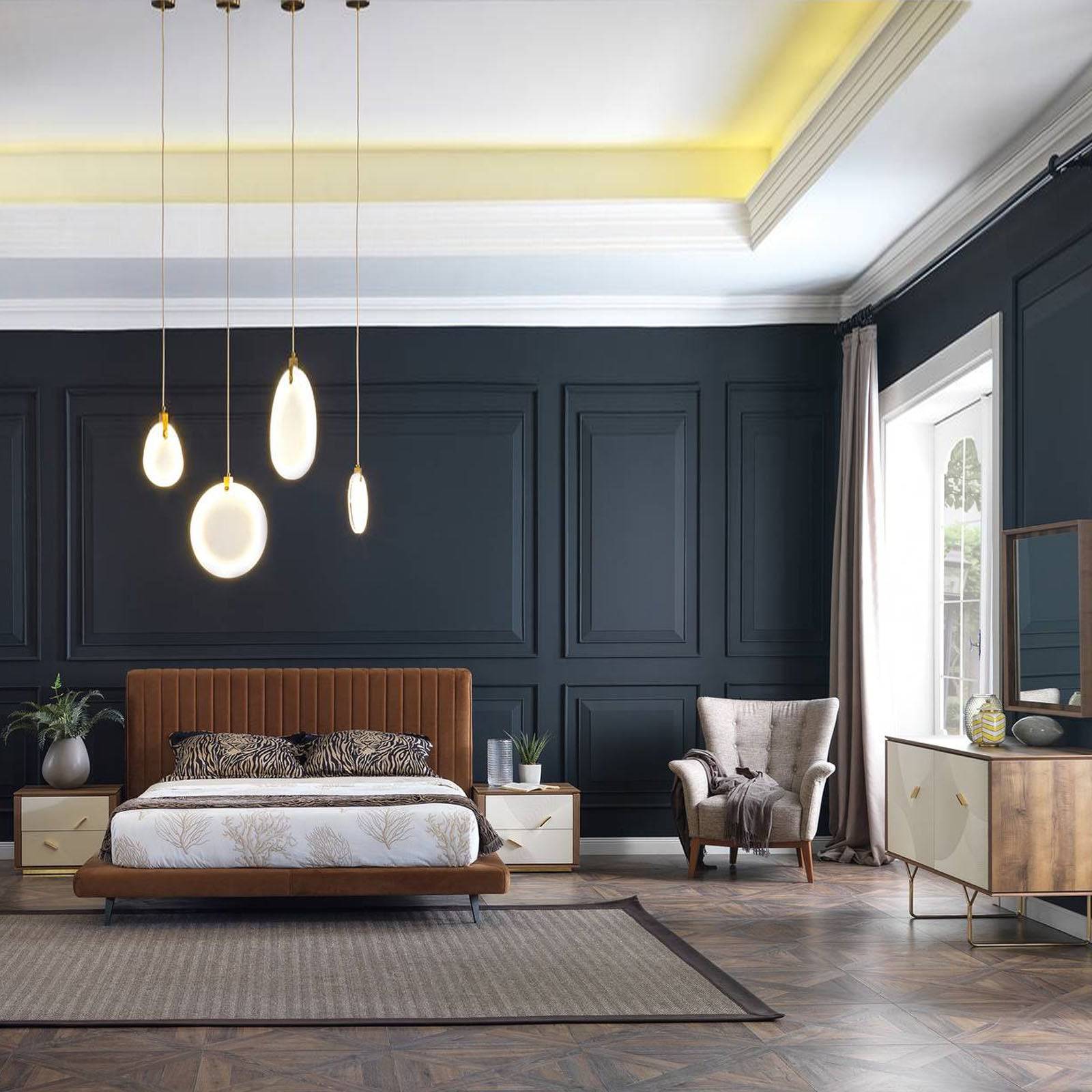 Pena Queen Size Bedstead Pena-Bed006 - Bedsteads - ebarza Furniture UAE | Shop Modern Furniture in Abu Dhabi & Dubai - مفروشات ايبازرا في الامارات | تسوق اثاث عصري وديكورات مميزة في دبي وابوظبي