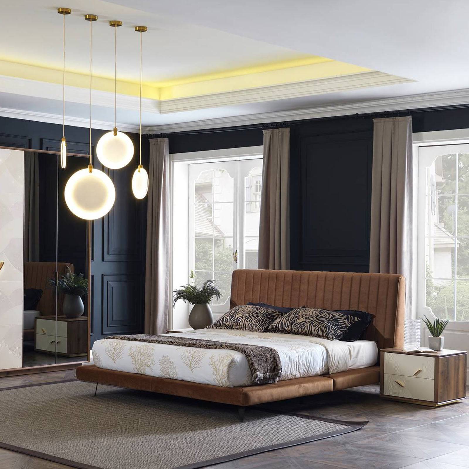 Pena Queen Size Bedstead Pena-Bed006 - Bedsteads - ebarza Furniture UAE | Shop Modern Furniture in Abu Dhabi & Dubai - مفروشات ايبازرا في الامارات | تسوق اثاث عصري وديكورات مميزة في دبي وابوظبي