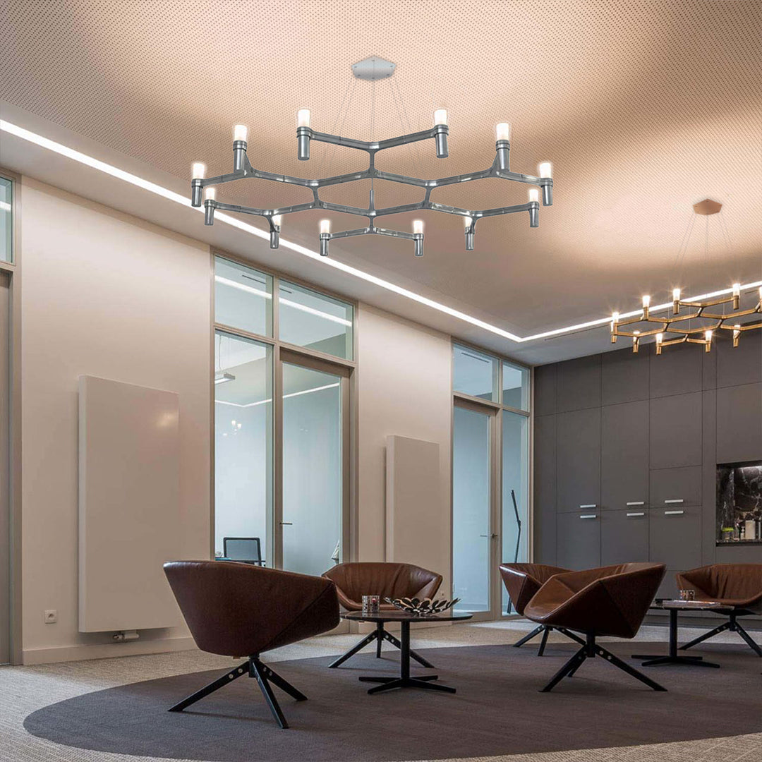 Pendant Lamp CY-DD-1028 Silver - Pendant Lamps - ebarza Furniture UAE | Shop Modern Furniture in Abu Dhabi & Dubai - مفروشات ايبازرا في الامارات | تسوق اثاث عصري وديكورات مميزة في دبي وابوظبي