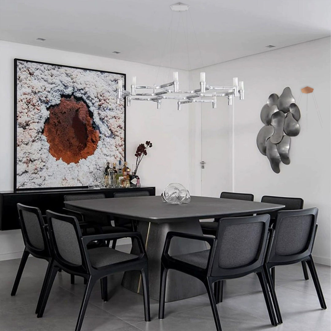 Pendant Lamp CY-DD-1028 Silver - Pendant Lamps - ebarza Furniture UAE | Shop Modern Furniture in Abu Dhabi & Dubai - مفروشات ايبازرا في الامارات | تسوق اثاث عصري وديكورات مميزة في دبي وابوظبي