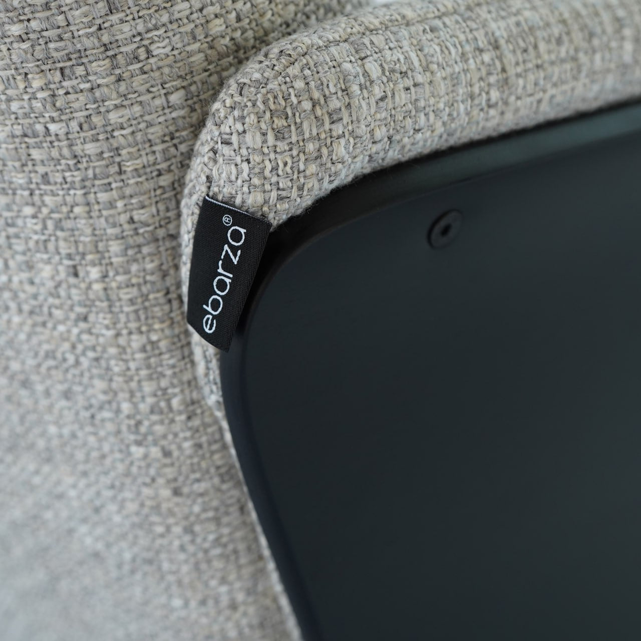 Black leather Swivel Lounge Chair SL-HJ3461 -  Lounge Chairs - ebarza Furniture UAE | Shop Modern Furniture in Abu Dhabi & Dubai - مفروشات ايبازرا في الامارات | تسوق اثاث عصري وديكورات مميزة في دبي وابوظبي