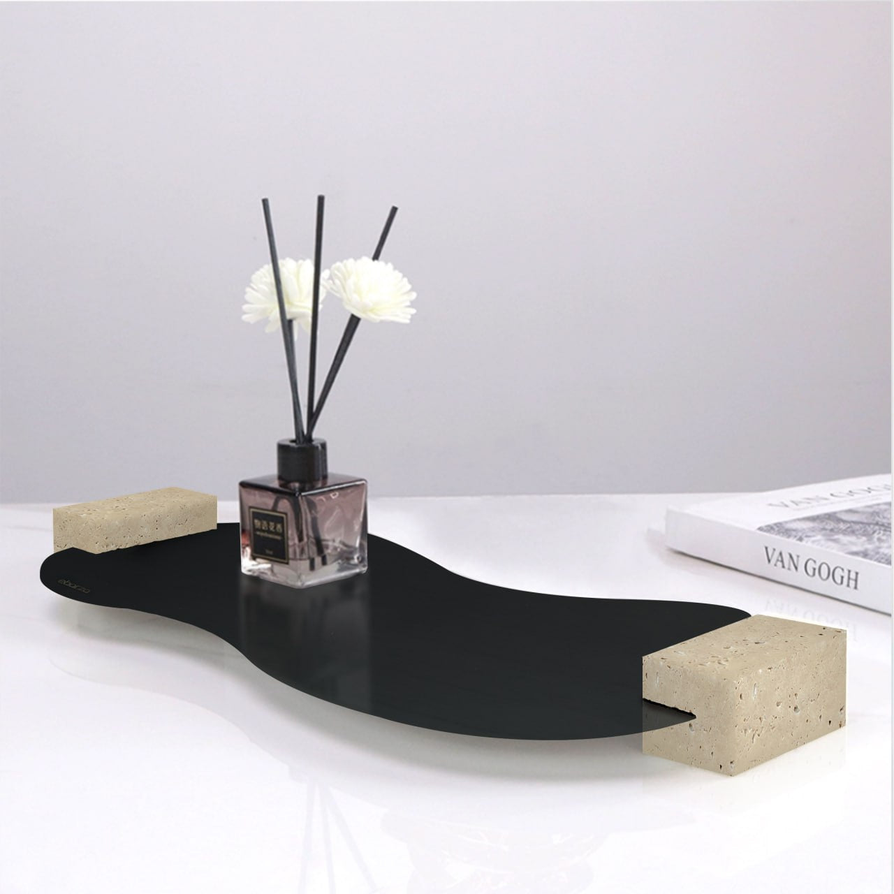 STEEL TRAY G0978 -  Trays - ebarza Furniture UAE | Shop Modern Furniture in Abu Dhabi & Dubai - مفروشات ايبازرا في الامارات | تسوق اثاث عصري وديكورات مميزة في دبي وابوظبي