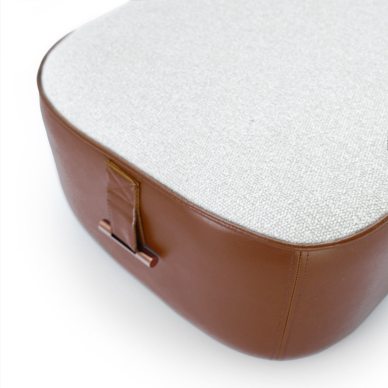 Joker Rectangle Orange Side Pouf JR-SP02BW - Poufs - ebarza Furniture UAE | Shop Modern Furniture in Abu Dhabi & Dubai - مفروشات ايبازرا في الامارات | تسوق اثاث عصري وديكورات مميزة في دبي وابوظبي